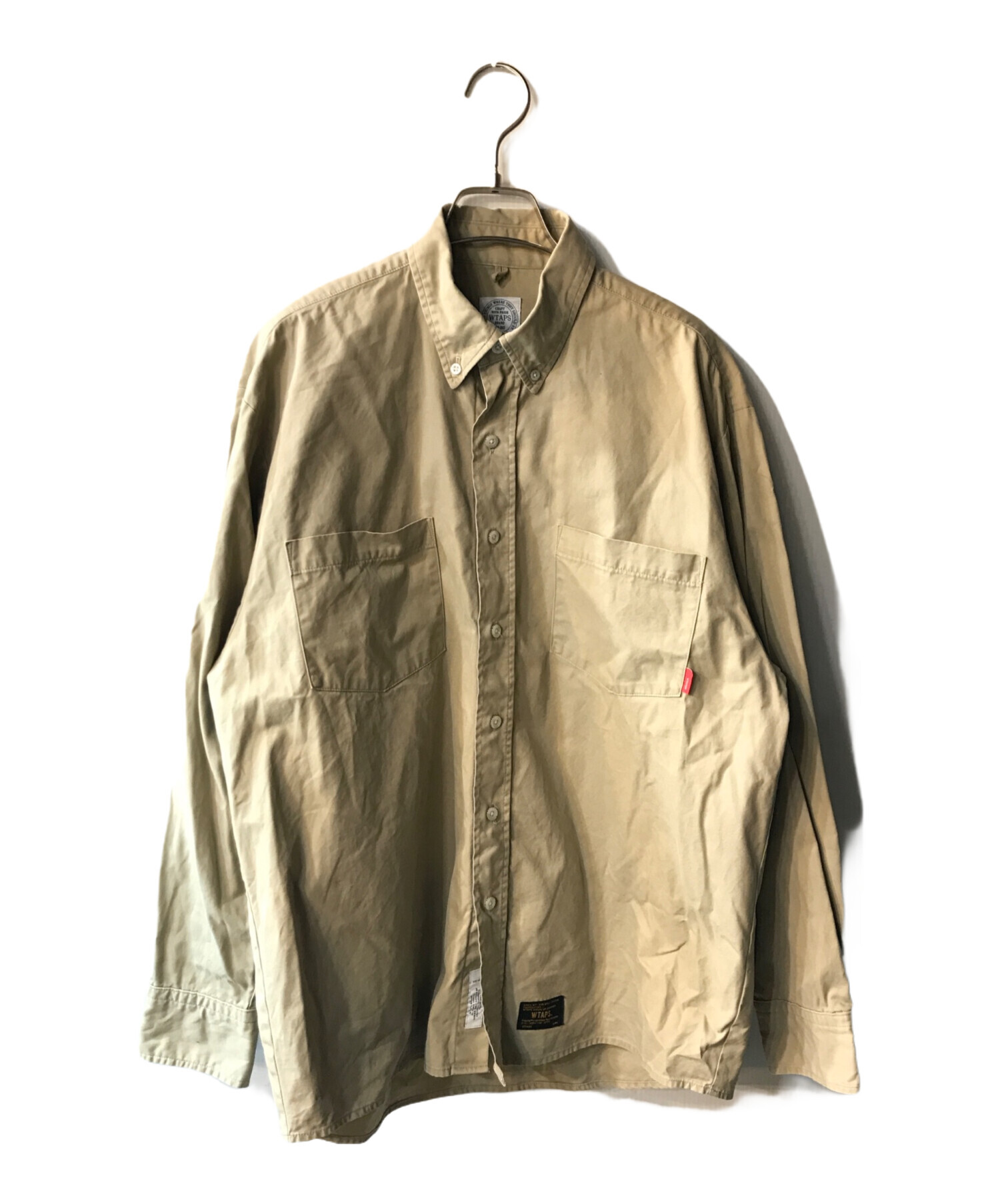 中古・古着通販】WTAPS (ダブルタップス) ボタンダウンシャツ カーキ 