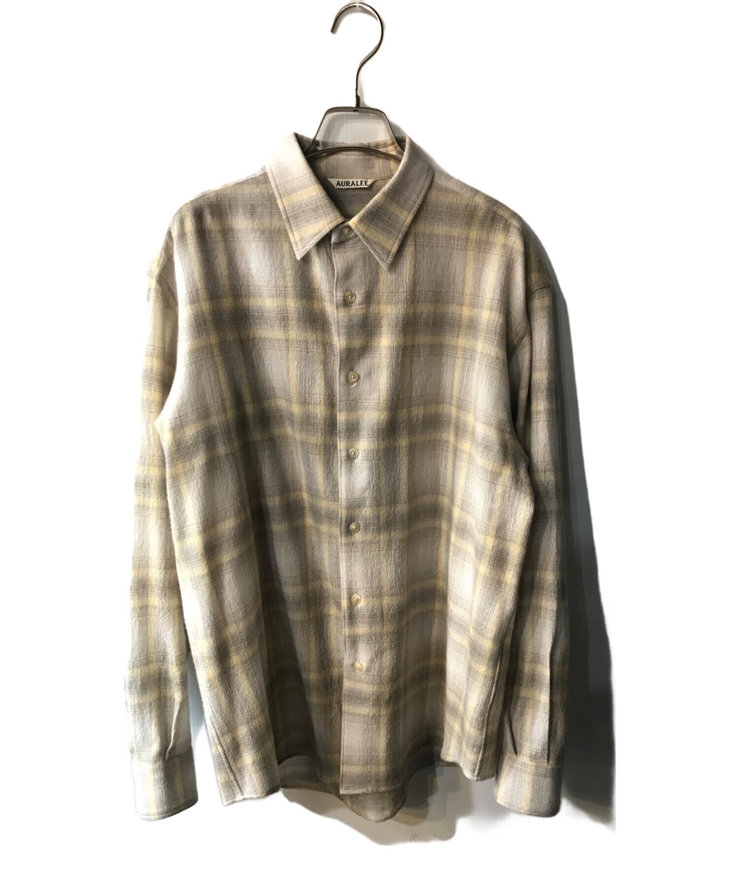中古・古着通販】AURALEE (オーラリー) AIRY WOOL CHECK SHIRT 