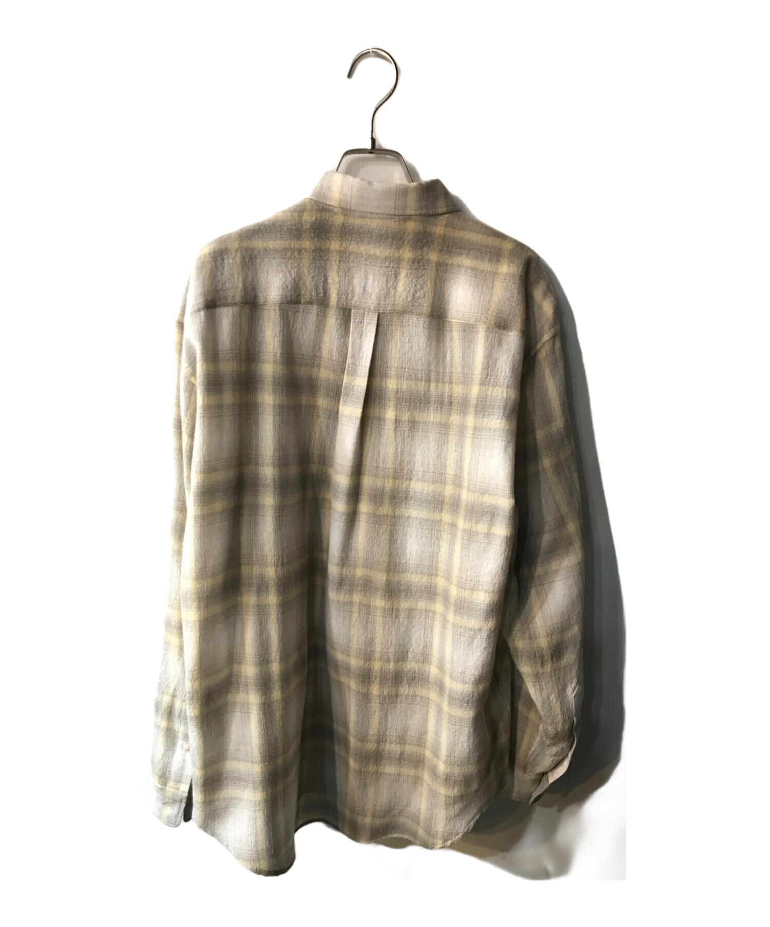 美品✴︎オーラリー AURALEE CHECK STOLEブラウンイエローチェック 美品✴︎オーラリー AURALEE CHECK STOLEブラウンイエローチェック