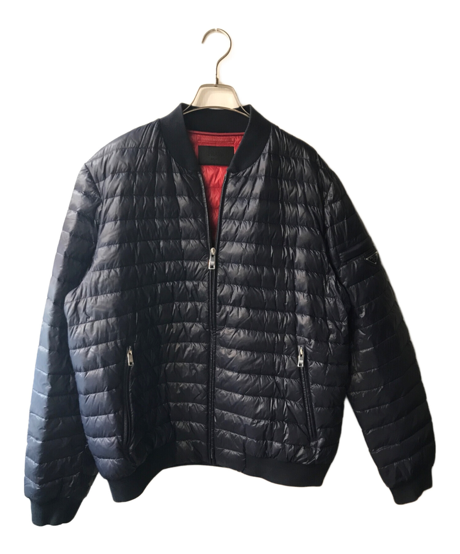 中古・古着通販】PRADA (プラダ) ロゴプレートダウンジャケット