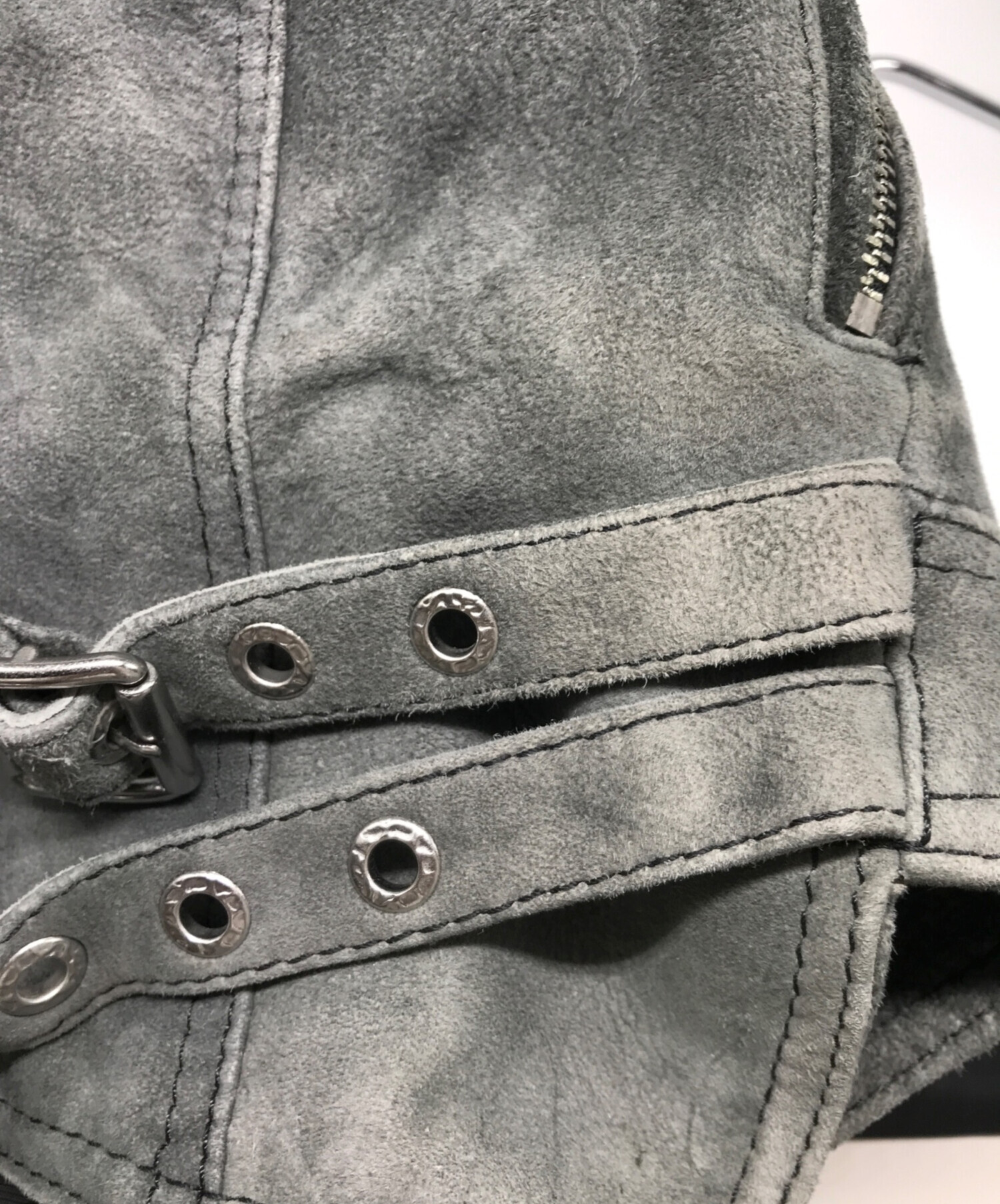 中古・古着通販】DIESEL (ディーゼル) ダブルライダースジャケット