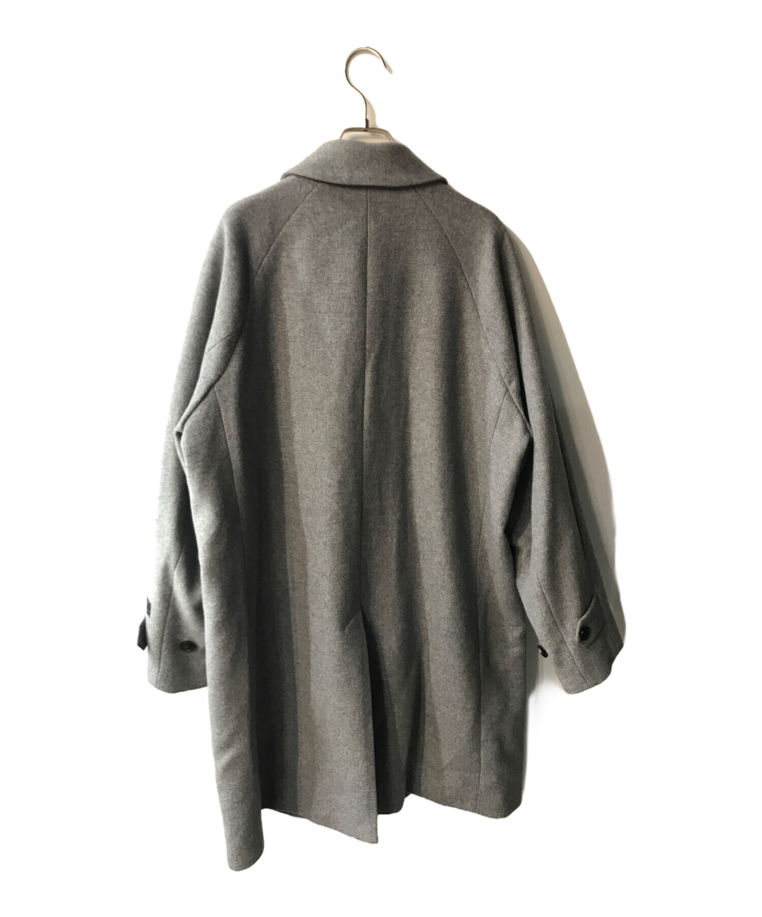 中古・古着通販】PLST (プラステ) ベランディバルカラーコート グレー