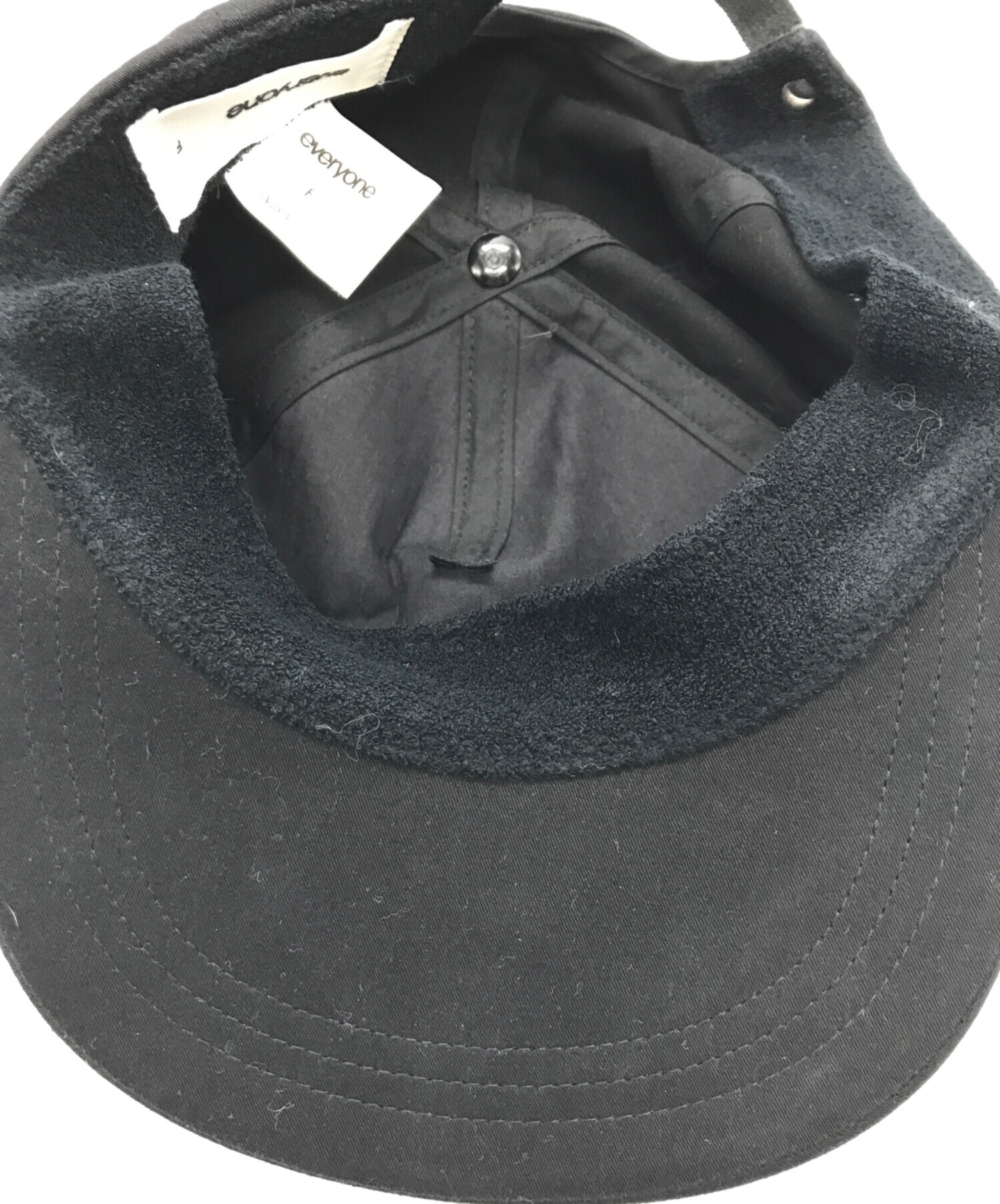 エブリワン everyone ロゴキャップ ロゴ キャップ 帽子 ブラック 黒 中古・古着通販】everyone (エブリワン) cotton baseball cap ブラック
