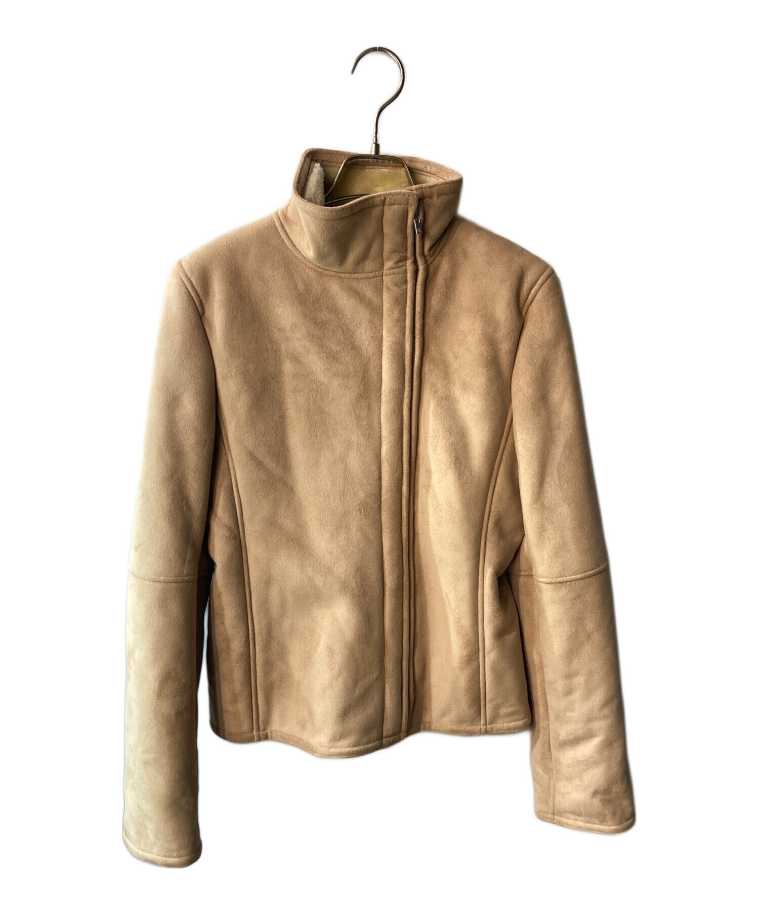 【希少】JIL SANDER NAVY リアルムートン　ジャケット32 ベージュ 中古・古着通販】Calvin Klein (カルバンクライン) スウェードムートン