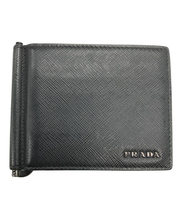 中古・古着通販】PRADA (プラダ) マネークリップ ブラック
