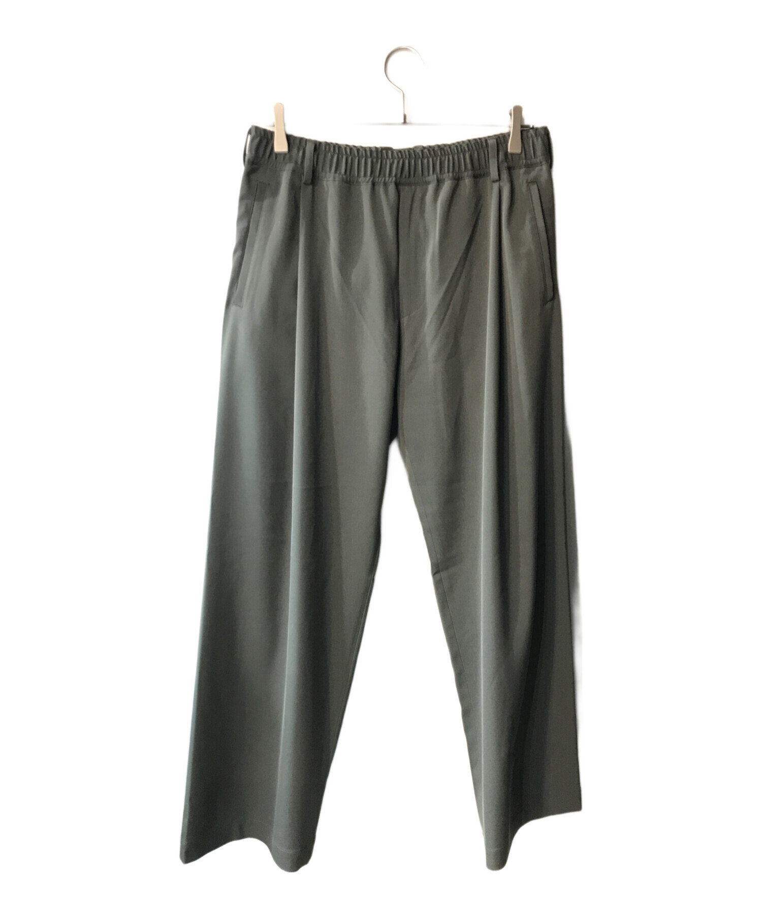 中古・古着通販】N.HOOLYWOOD (エヌ ハリウッド) TUCK PANTS グレー
