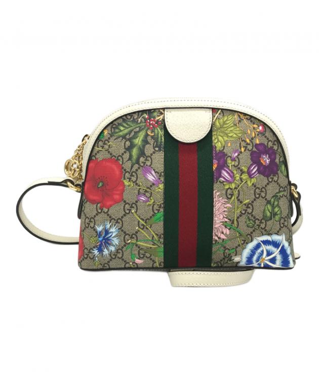 GUCCI オフィディアGGフローラ ショルダーバッグ GUCCI】オフィディアGG フローラ ミニ トップハンドルバッグ