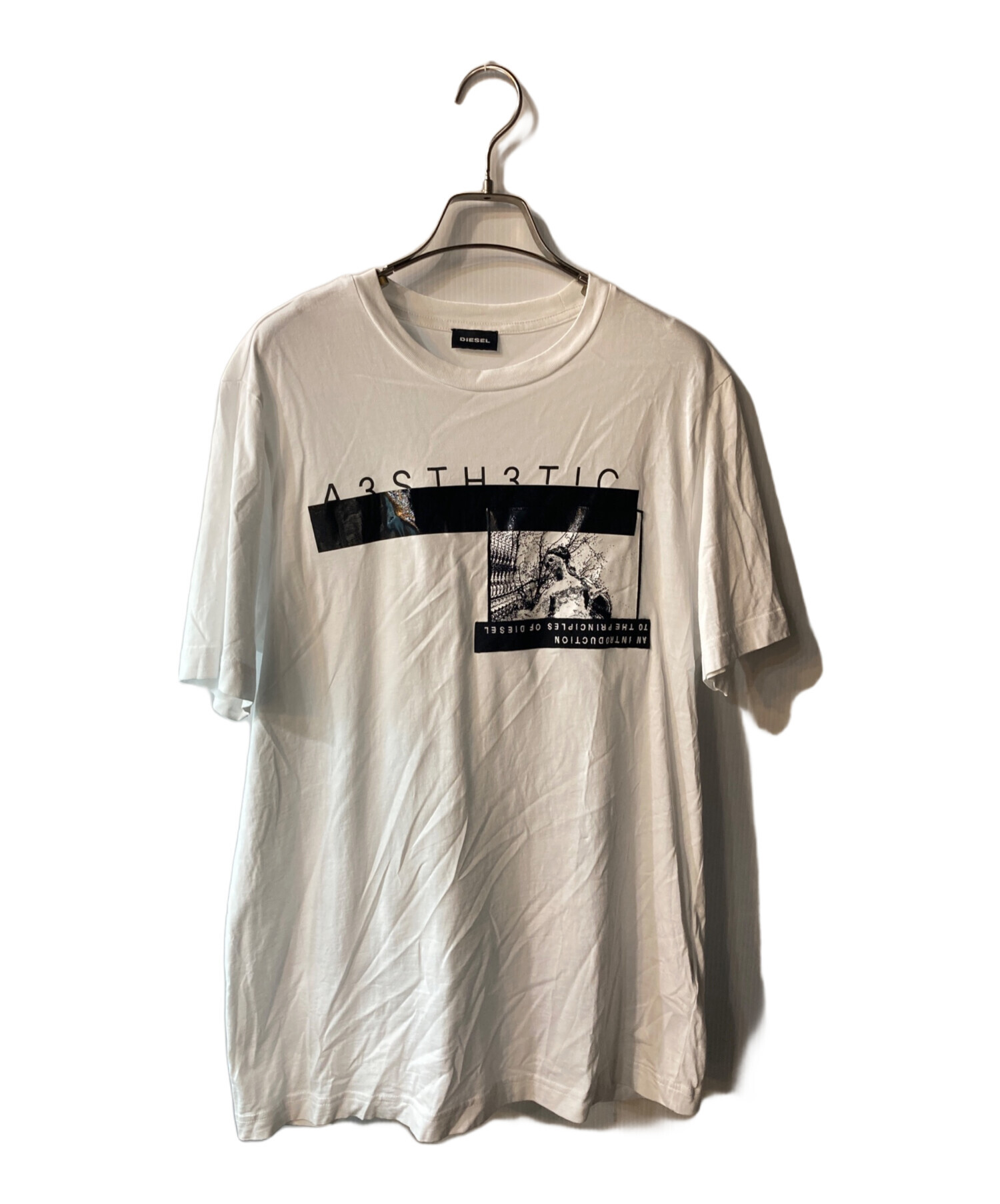 DIESEL プリント メンズTシャツ 970 ホワイトSサイズ【未使用品】 meraviglie_di103