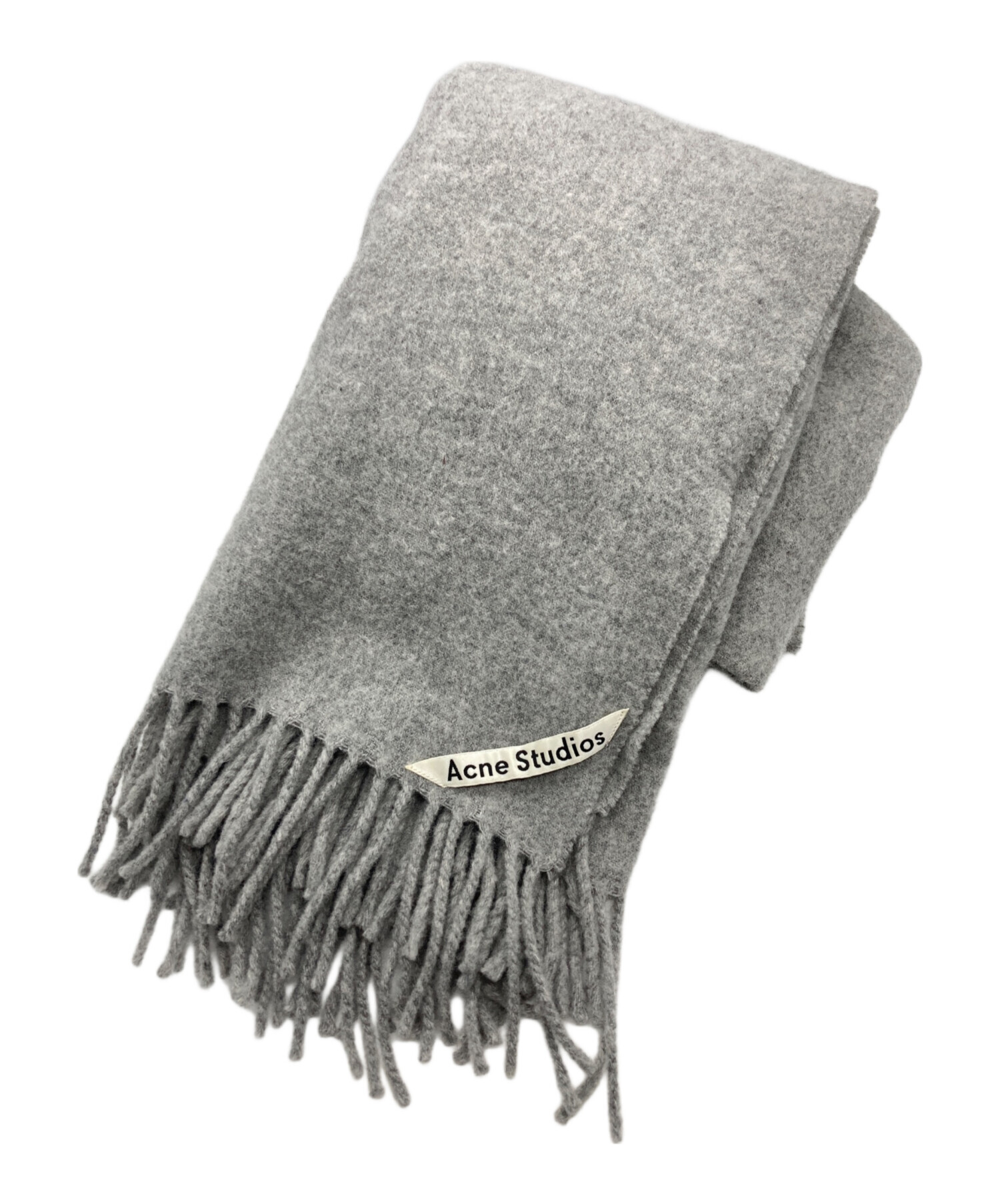 Acne Studios グレー マフラー 200x170cm 中古・古着通販】ACNE STUDIOS (アクネ ストゥディオス