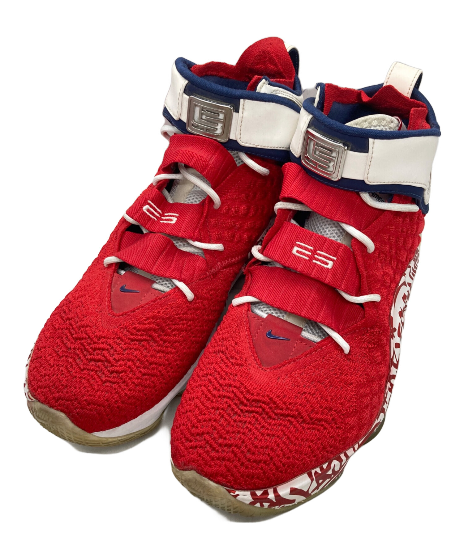 中古・古着通販】NIKE (ナイキ) LEBRON 17 FP レッド サイズ:27.5 