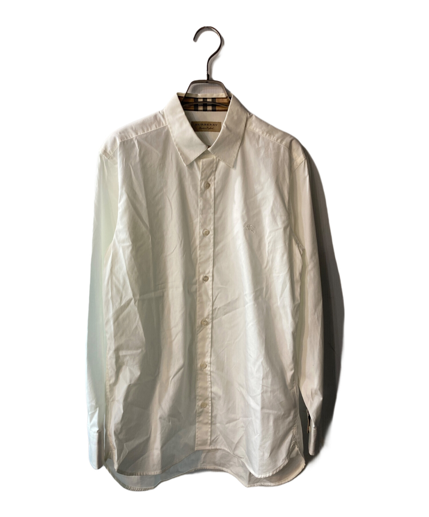 中古・古着通販】BURBERRY (バーバリー) ドレスシャツ ホワイト サイズ 