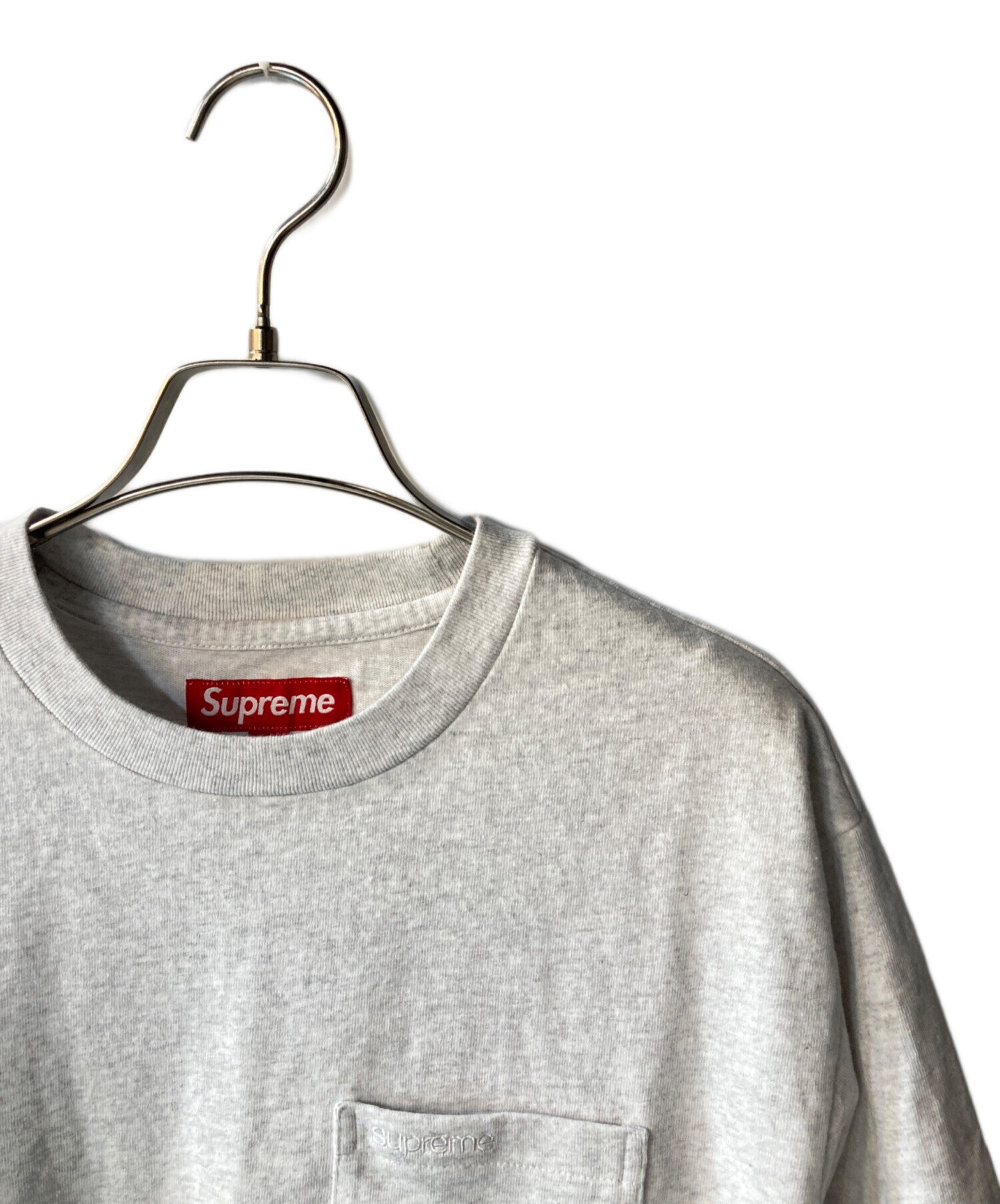 中古・古着通販】Supreme (シュプリーム) S/S Pocket Tee グレー 