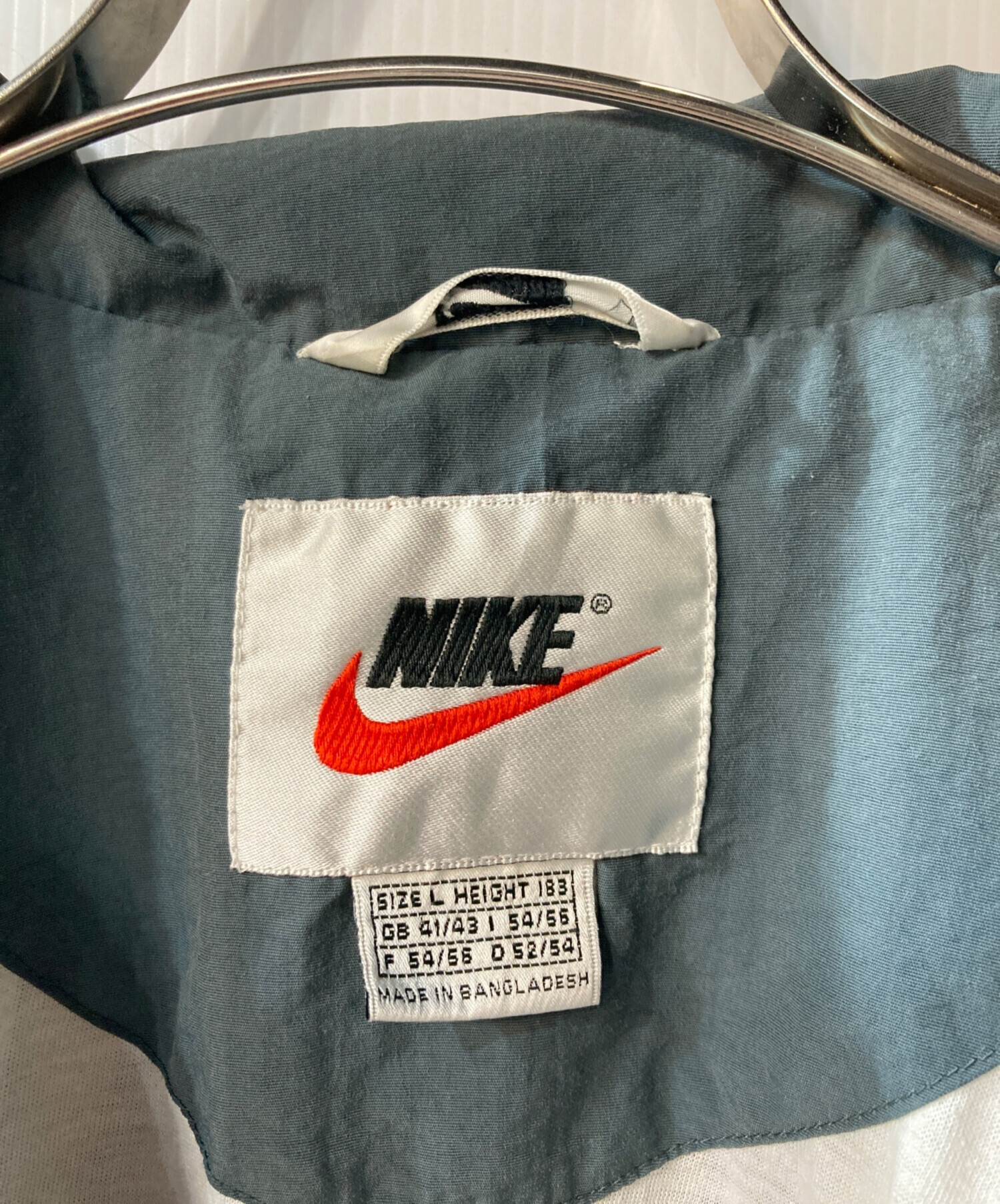 中古・古着通販】NIKE (ナイキ) ジップブルゾン ホワイト×グリーン