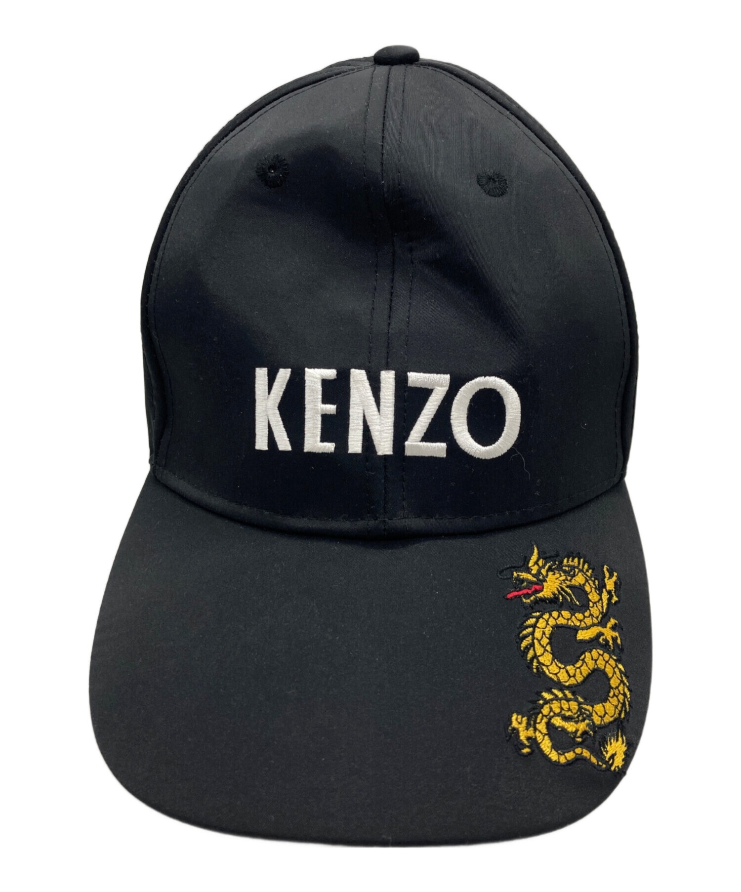 KENZO ブラック キャップ ケンゾー　帽子 中古・古着通販】KENZO (ケンゾー) キャップ ブラック｜ブランド・古着