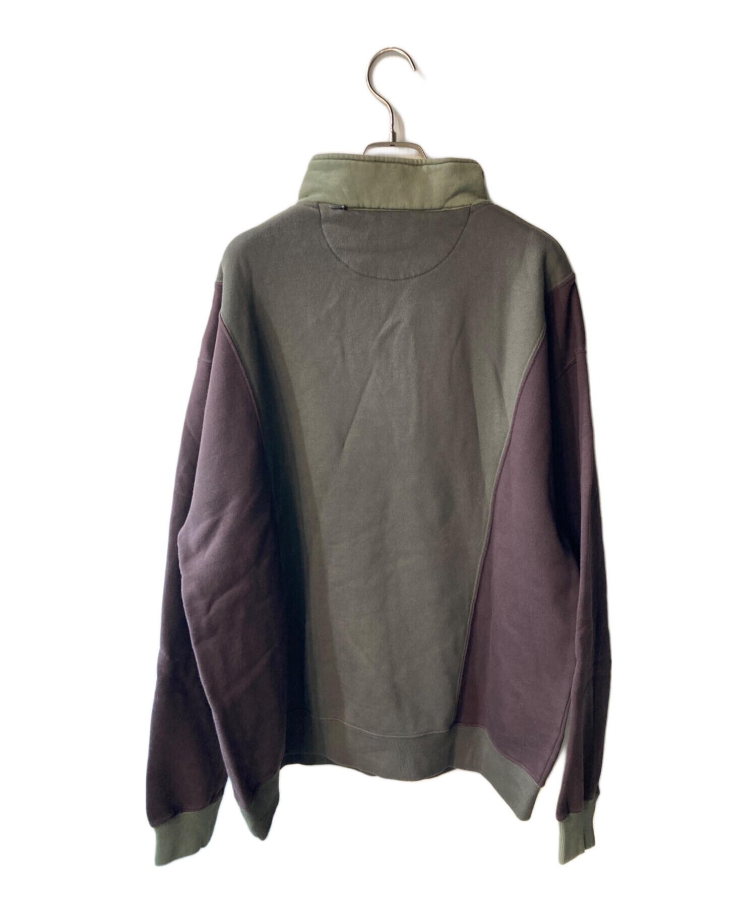 中古・古着通販】HUF (ハフ) ハーフジップスウェット グレー サイズ:L 
