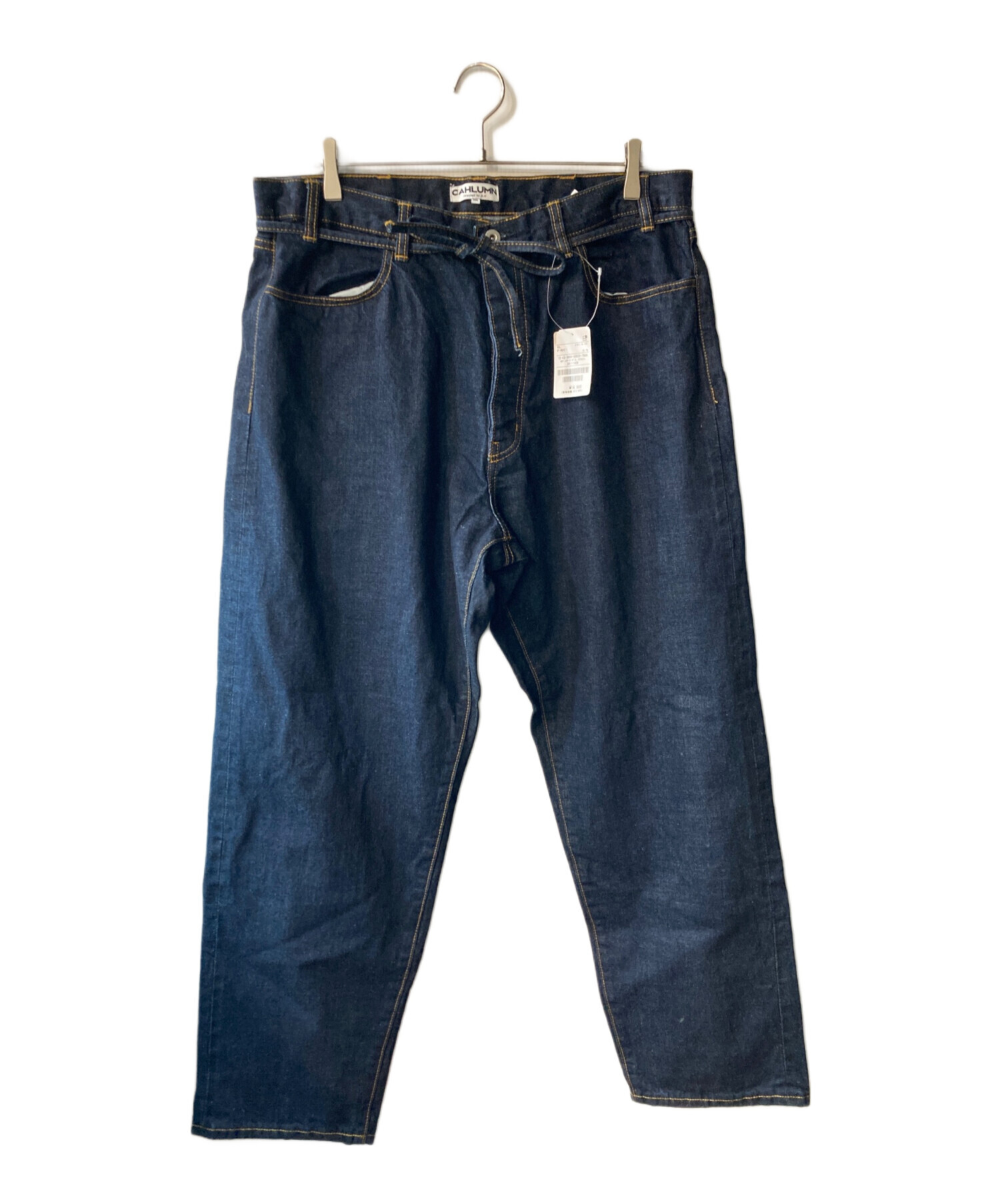 CAHLUMN Selvedge Denim Pant Baggy デニム m スタイルフィット 青