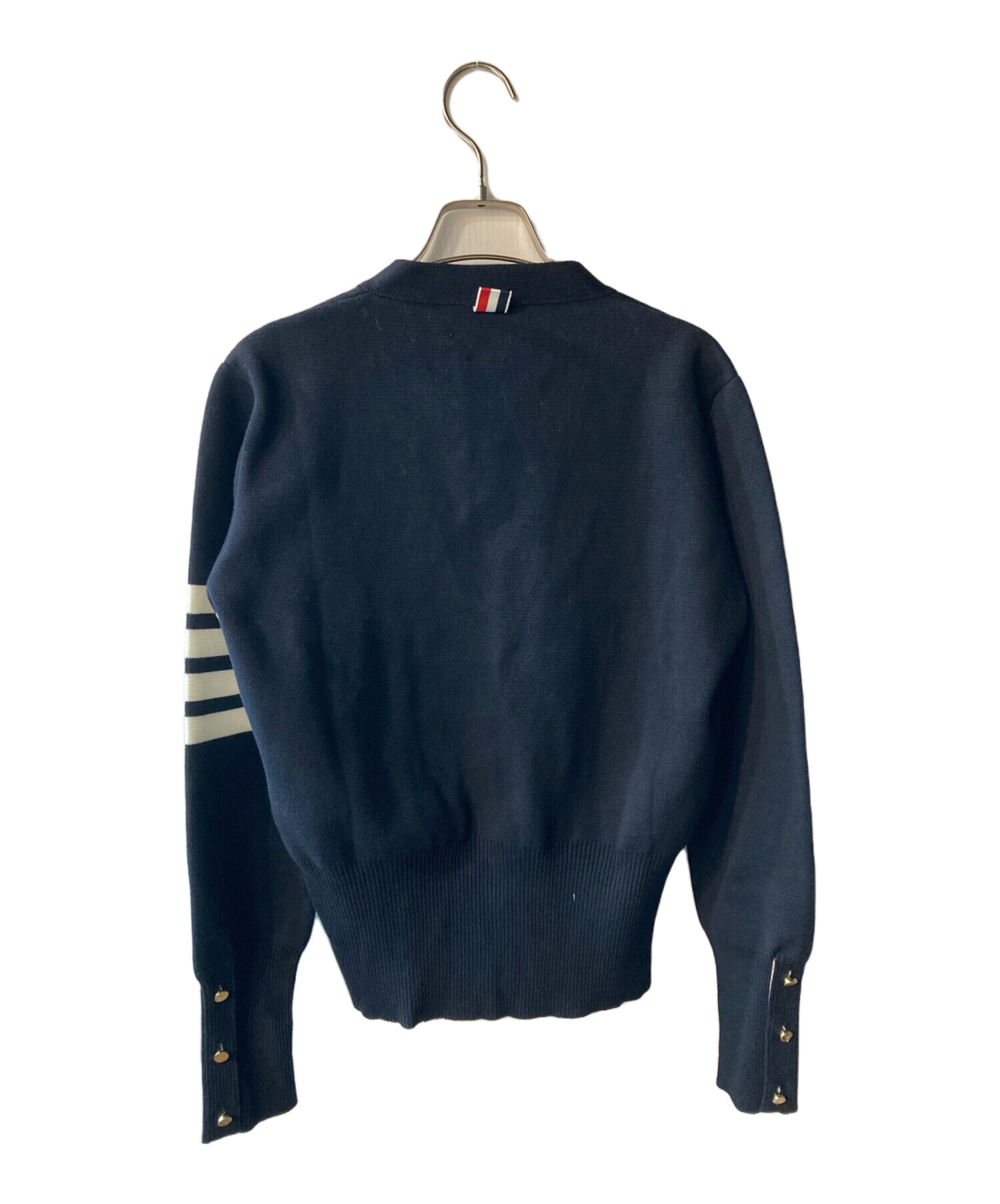 中古・古着通販】Thom Browne (トムブラウン) V NECK 4 BAR CARDIGAN