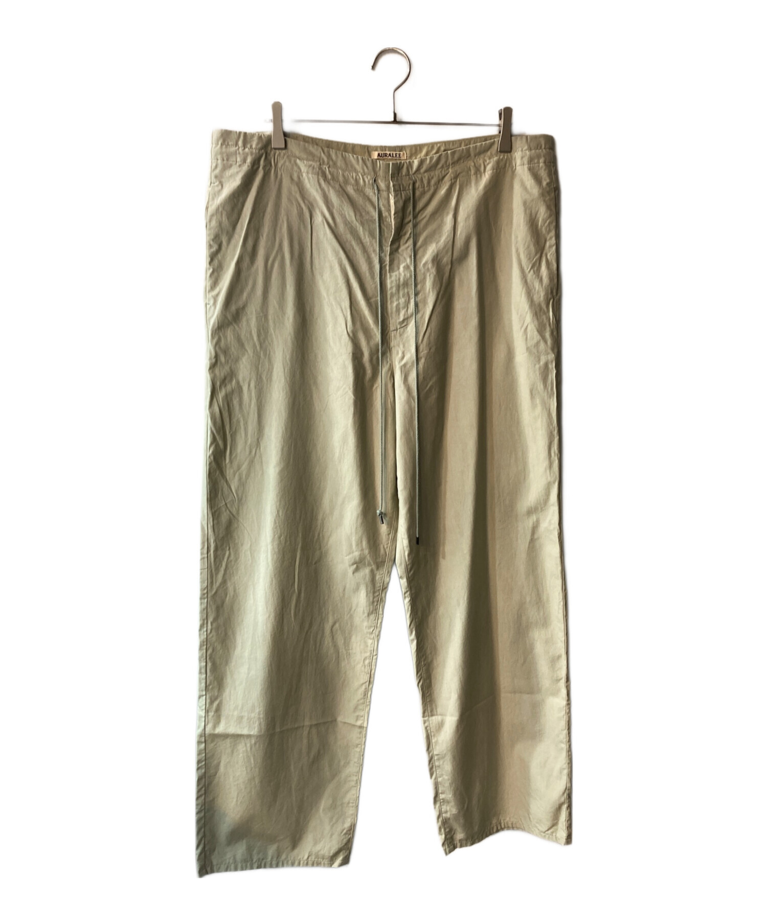 AURALEE WASHED FINX TWILL WIDE PANTS