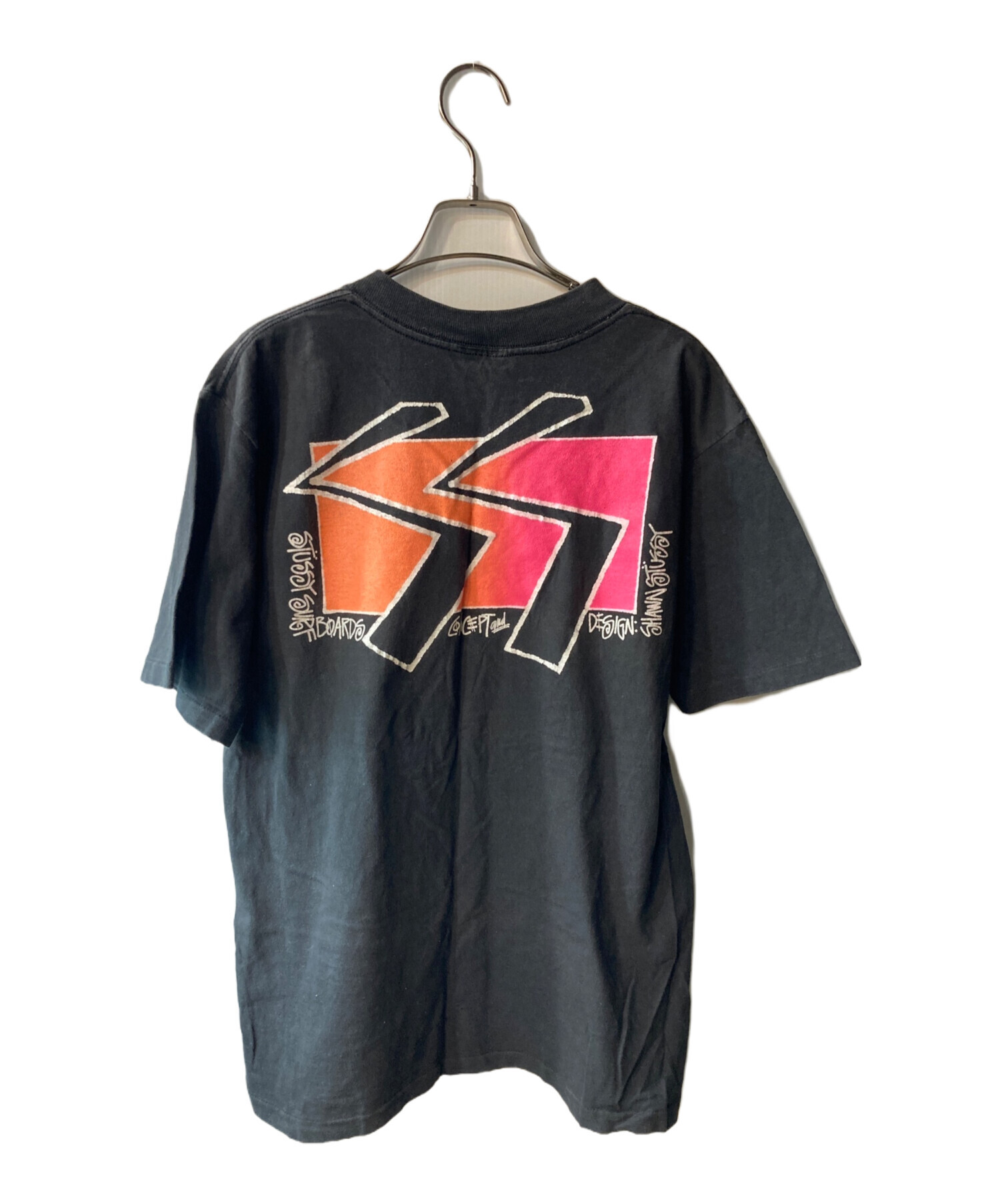 中古・古着通販】stussy (ステューシー) 80s プリントTシャツ ブラック 
