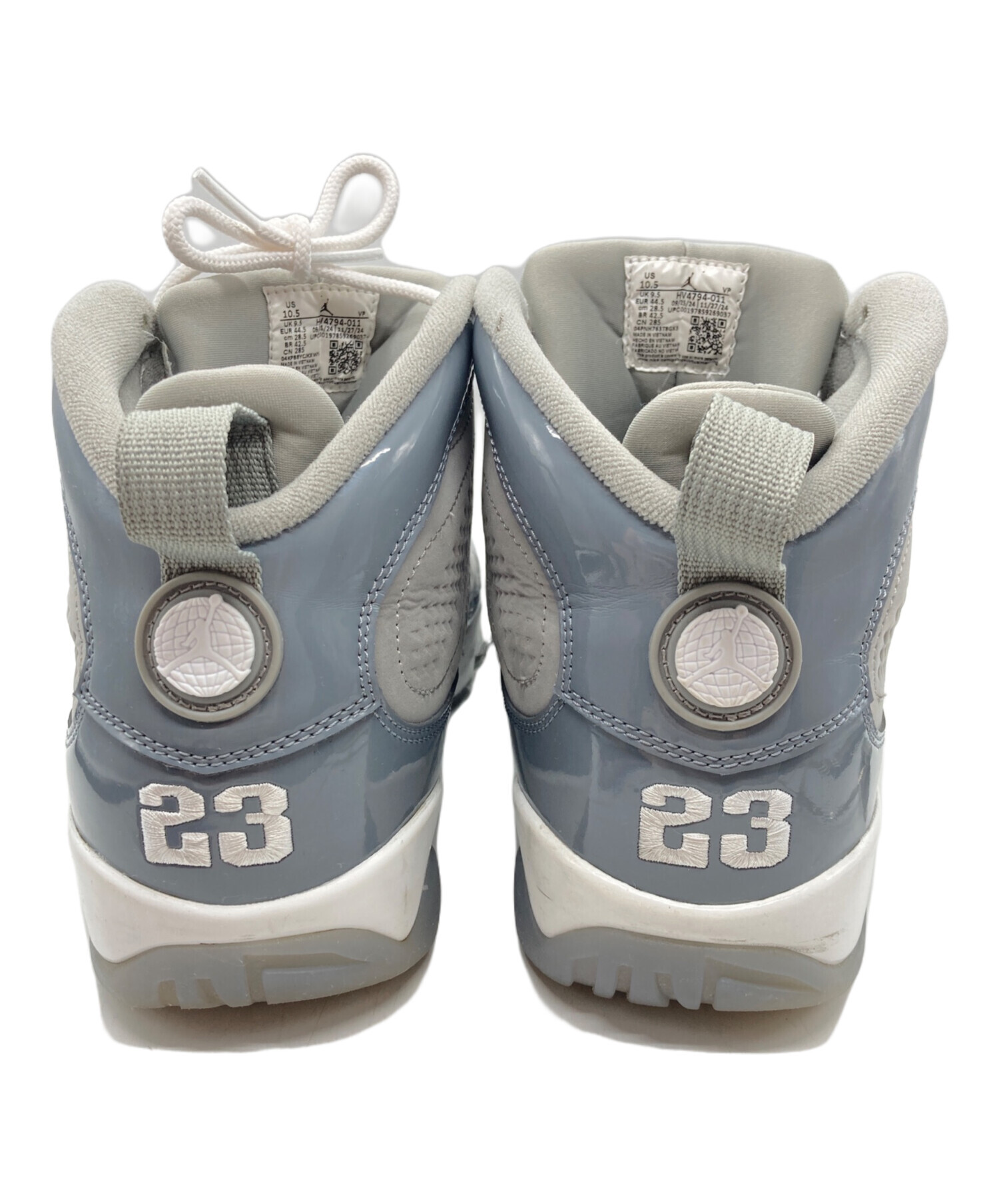 中古・古着通販】NIKE (ナイキ) AIR JORDAN 9 RETRO MEDIUM グレー