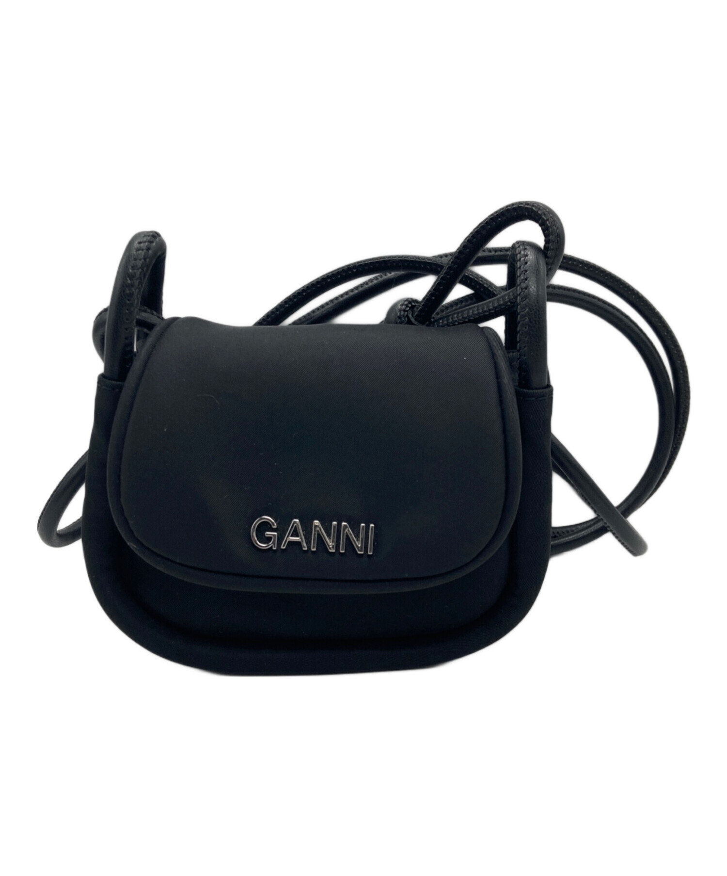 中古・古着通販】Ganni (ガニー) Knot Mini Flap Over ブラック 