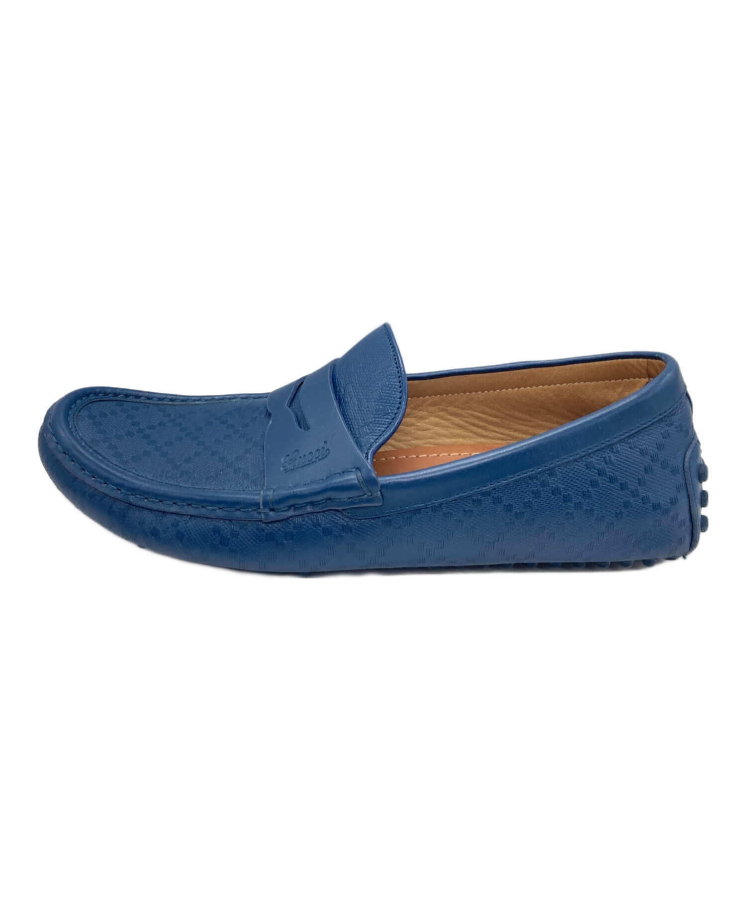 中古・古着通販】GUCCI (グッチ) ローファー ブルー サイズ:5 1/2 