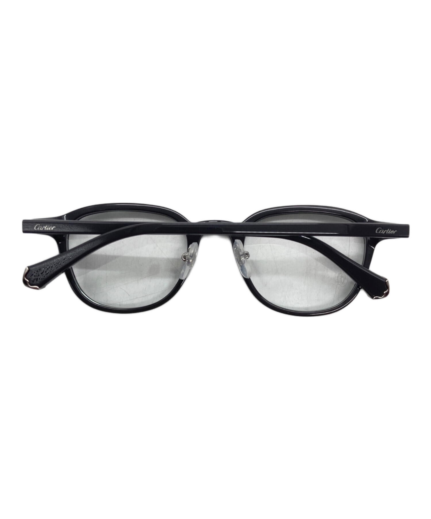 中古・古着通販】Cartier (カルティエ) 眼鏡 グレー サイズ:50□22 145
