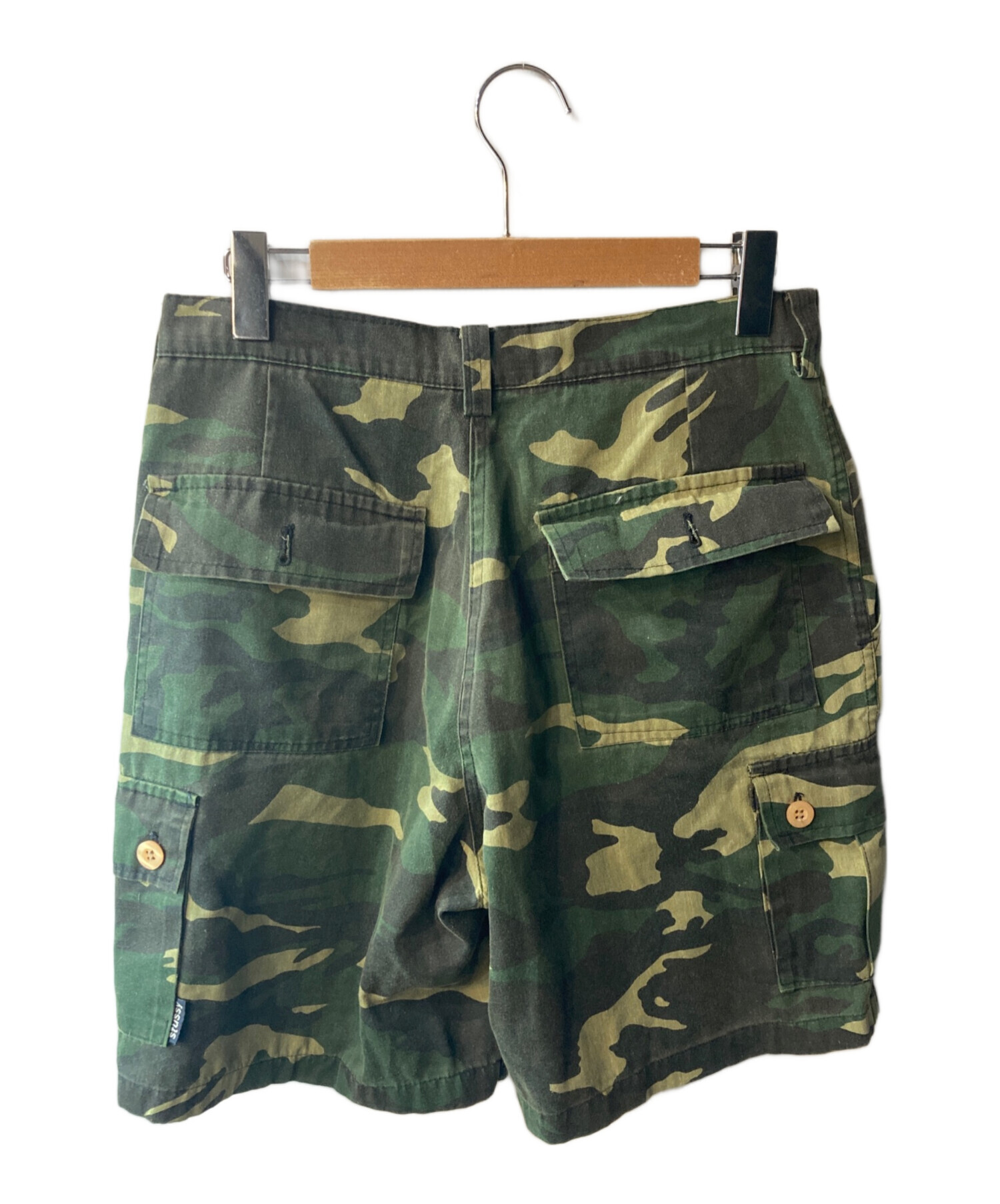 中古・古着通販】stussy (ステューシー) ハーフパンツ カーキ サイズ