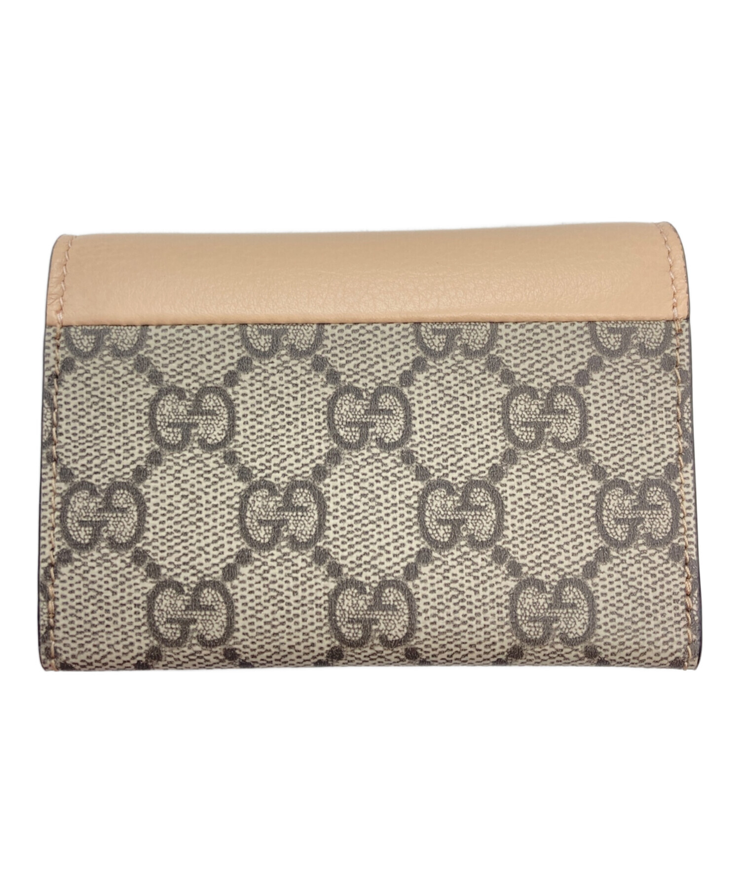 中古・古着通販】GUCCI (グッチ) ダブルG カードケース ベージュ