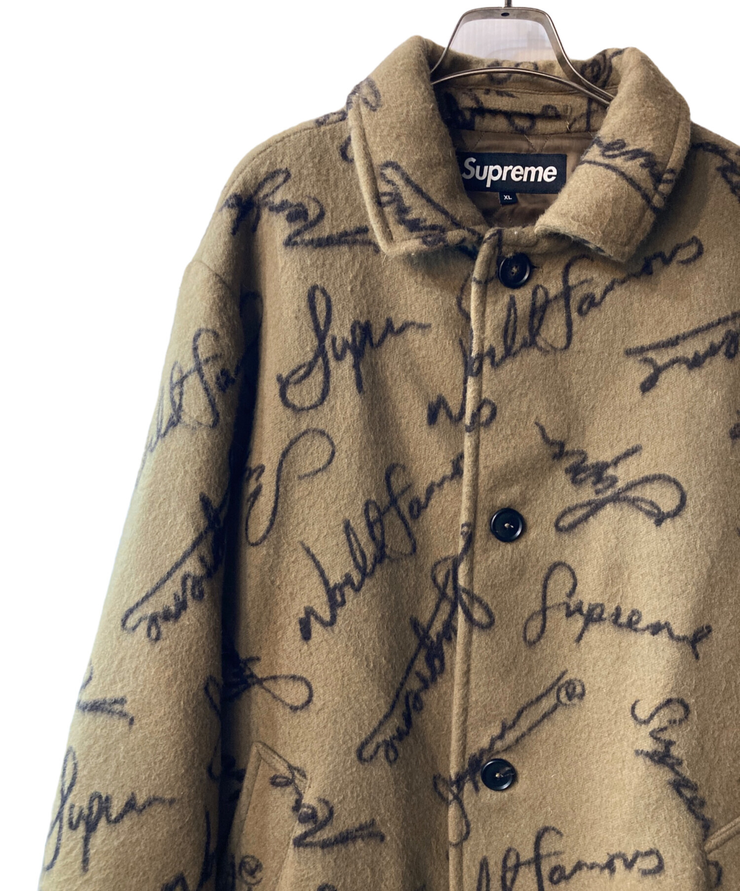 中古・古着通販】Supreme (シュプリーム) Script Logos Wool Over Coat