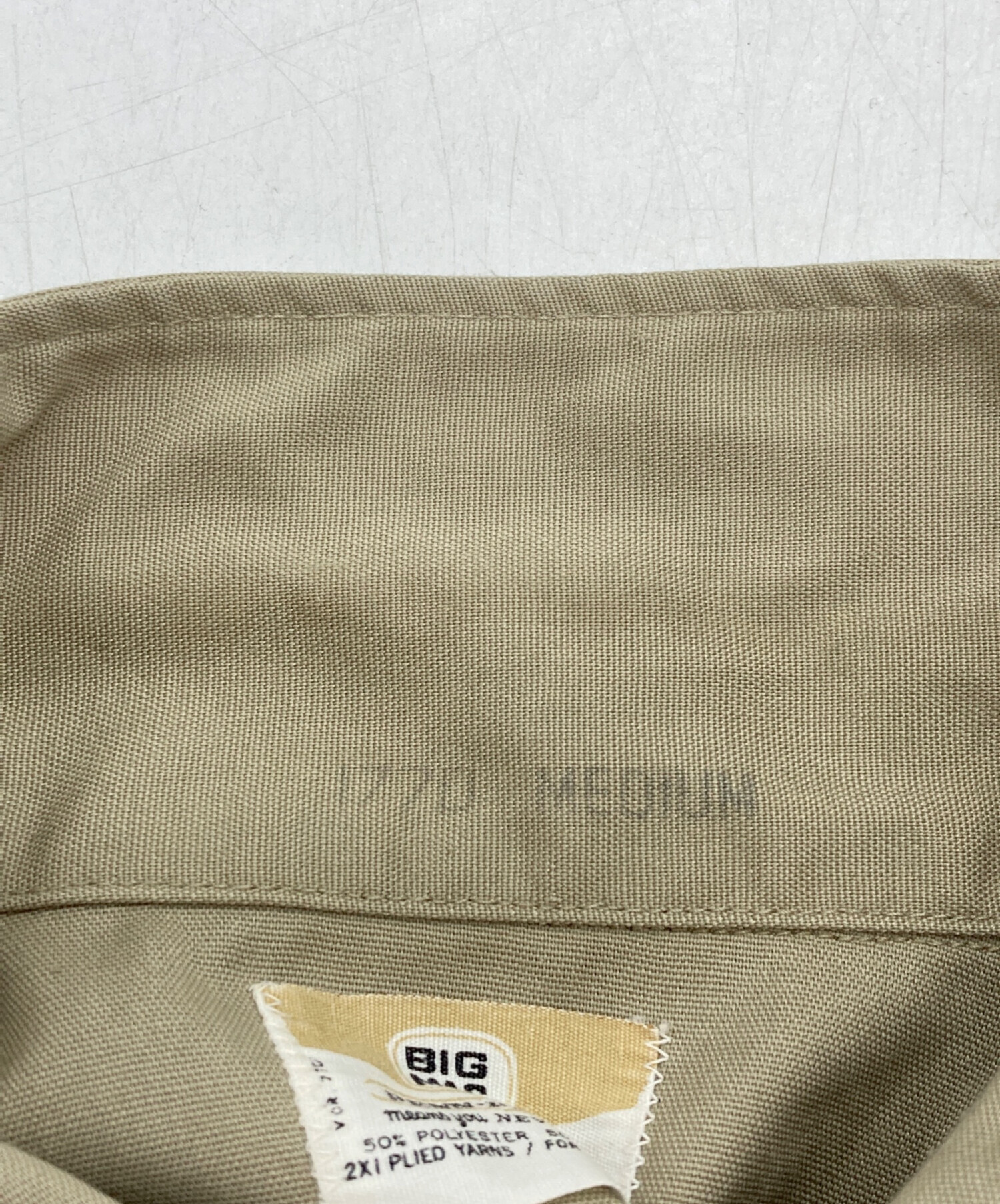中古・古着通販】BIG MAC (ビッグマック) 70sワークシャツ カーキ