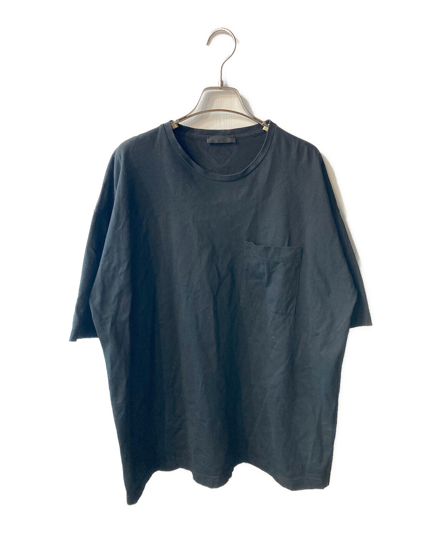 中古・古着通販】PRADA (プラダ) ポケットTシャツ ブラック サイズ:L 
