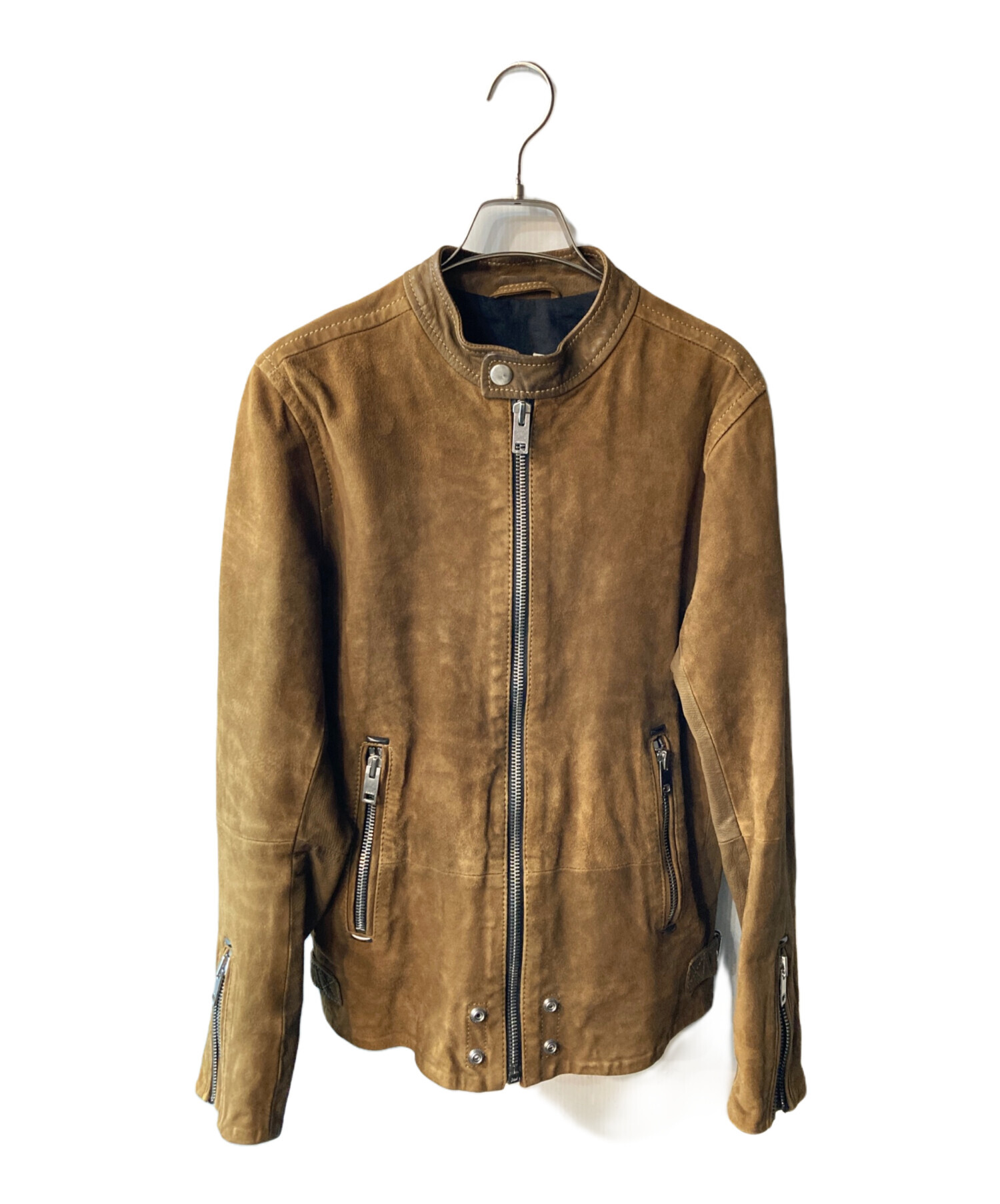 中古・古着通販】DIESEL (ディーゼル) スウェードライダースジャケット