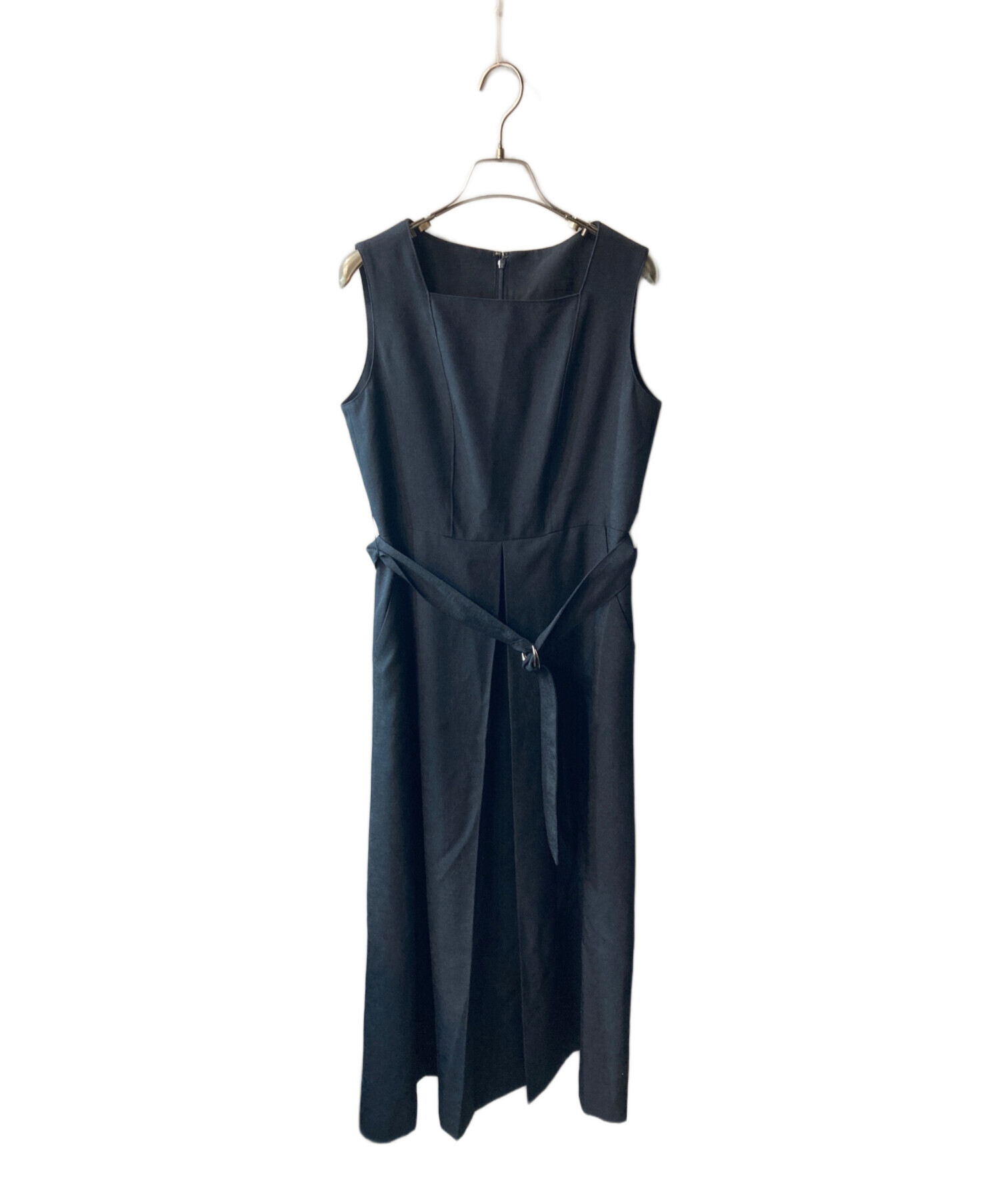 中古・古着通販】ANAYI (アナイ) ノースリーブワンピース ネイビー 