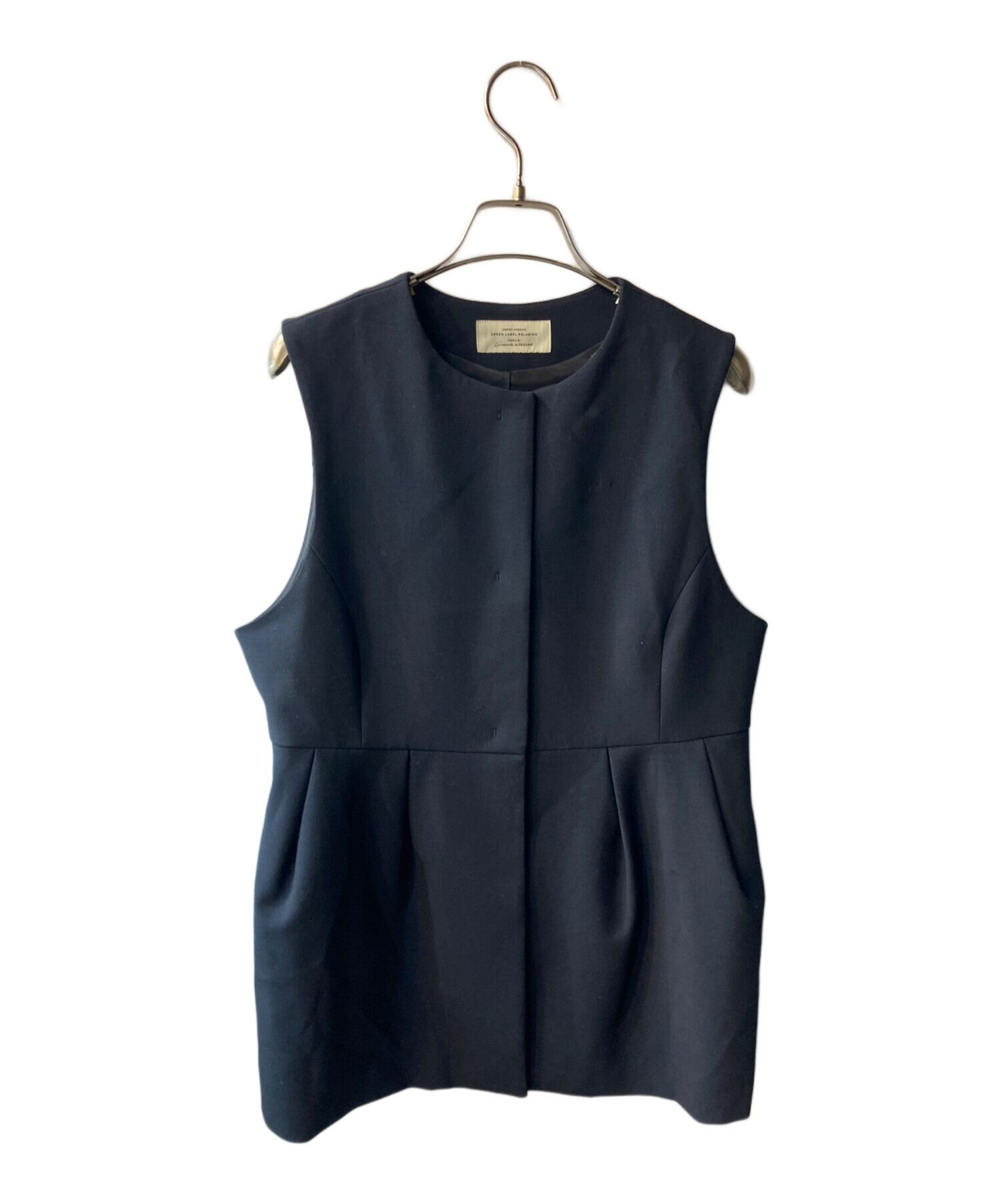 グリーンレーベル　バスケット ペプラム ジレ　ネイビー 1706779190_500.jpg