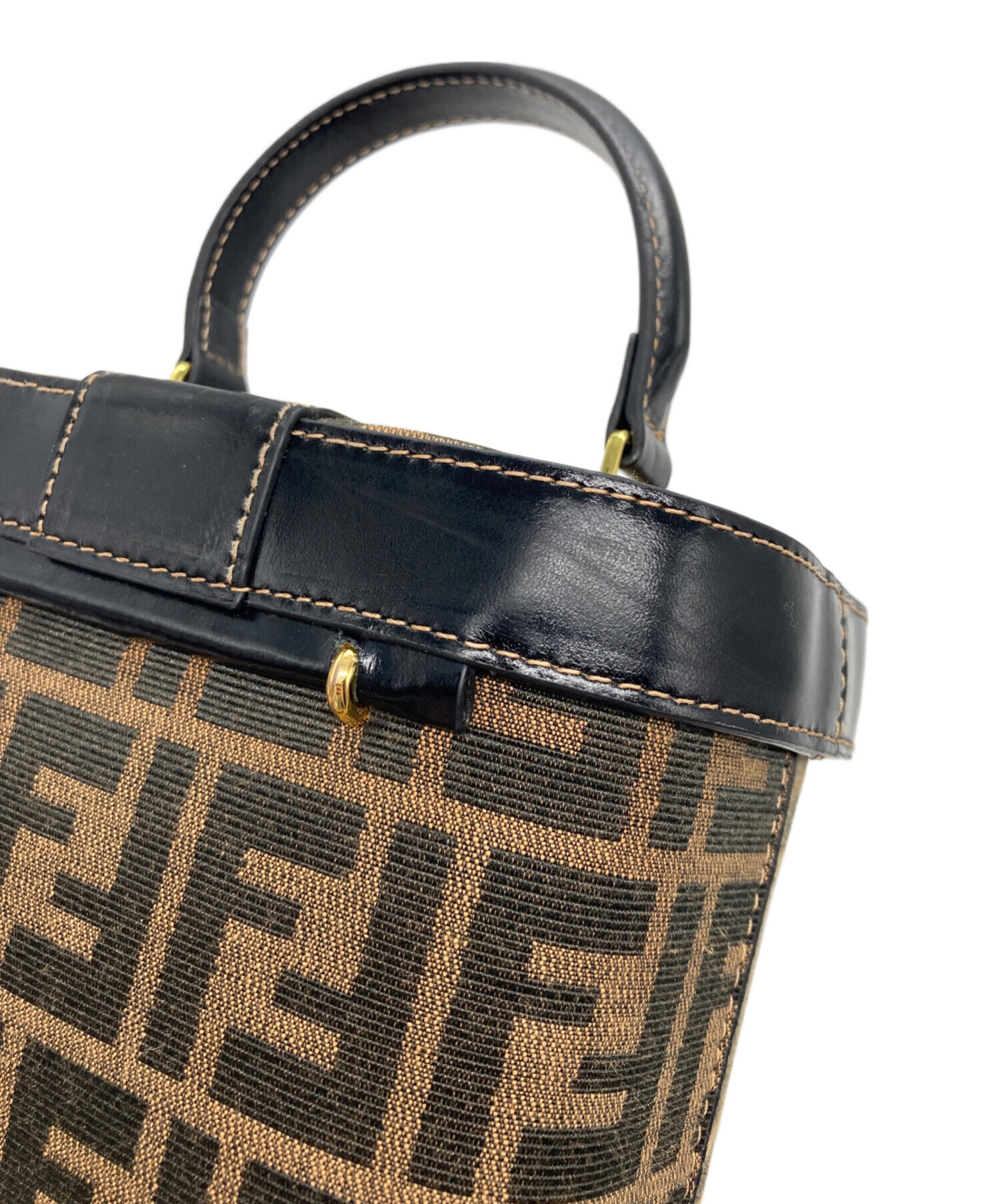 中古・古着通販】FENDI (フェンディ) バニティバッグ ブラウン