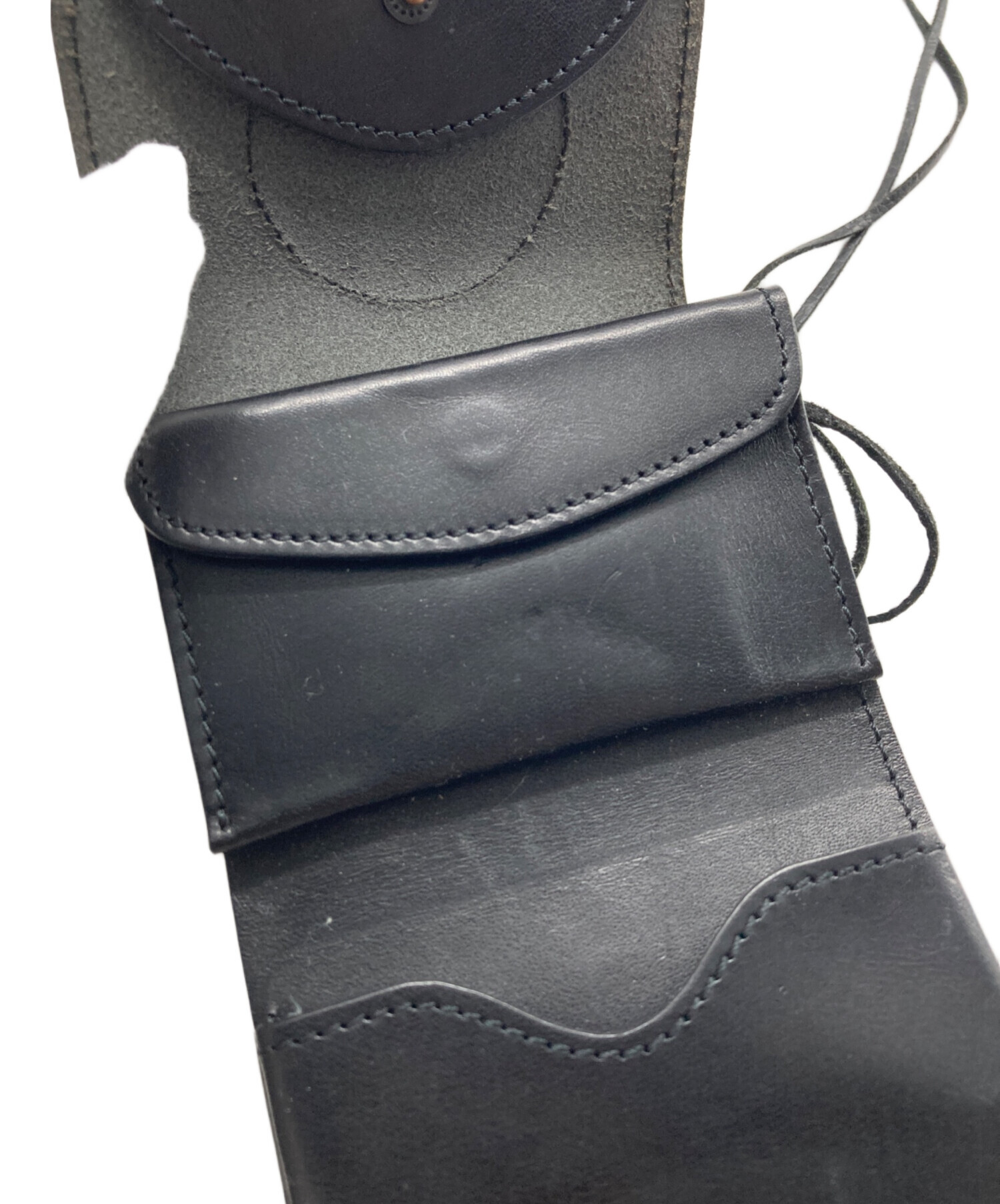 中古・古着通販】RATS (ラッツ) LEATHER MINI WALLET ブラック