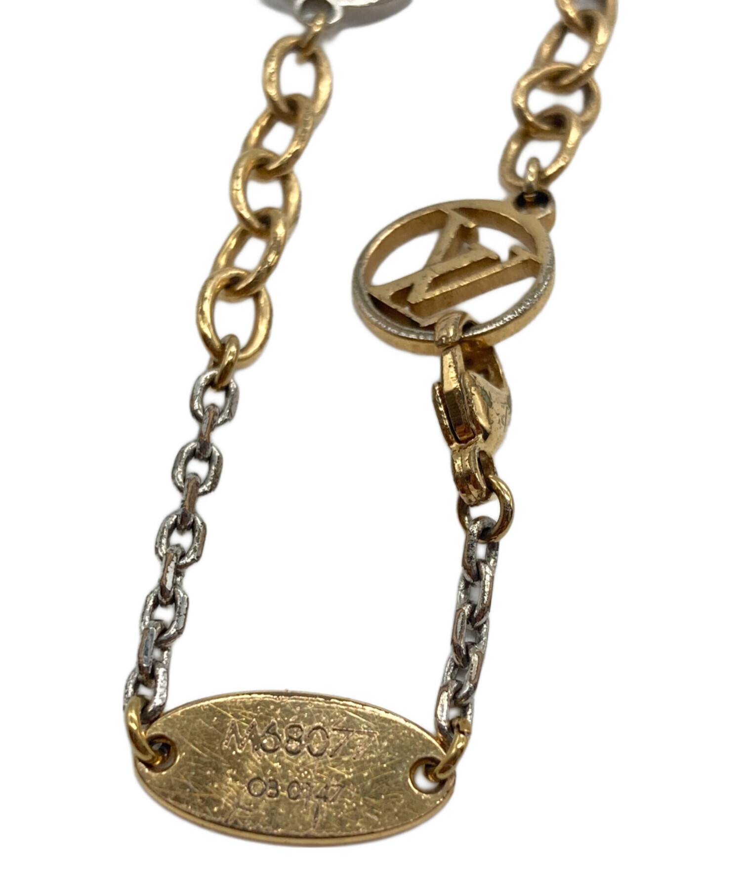 LOUIS VUITTON ルイヴィトン ロゴマニア ブレスレット ブラスレ 中古・古着通販】LOUIS VUITTON (ルイ ヴィトン) ブラスレ ロゴ