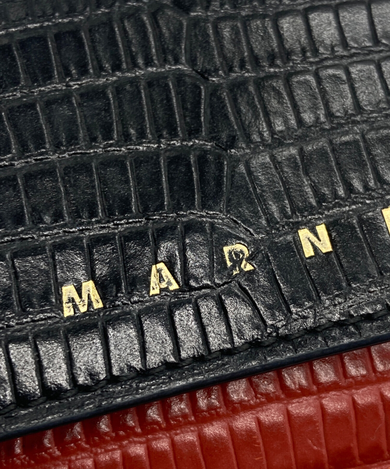 【週末特価】【箱付き未使用】MARNI★財布★国内正規品★ベージュ×ブラック 中古・古着通販】MARNI (マルニ) コンパクトウォレット ブラウン