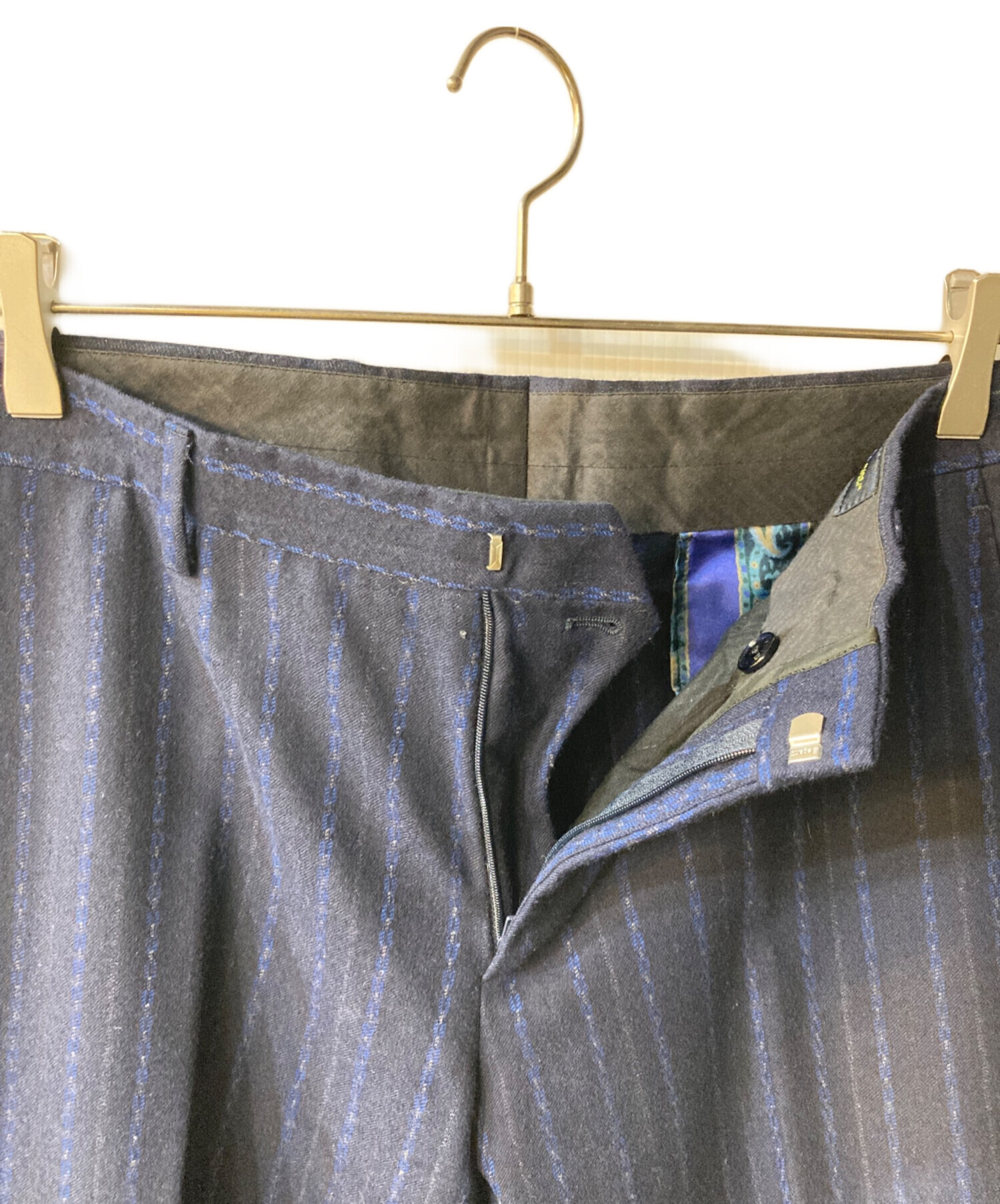 中古・古着通販】ETRO (エトロ) セットアップスーツ ネイビー サイズ