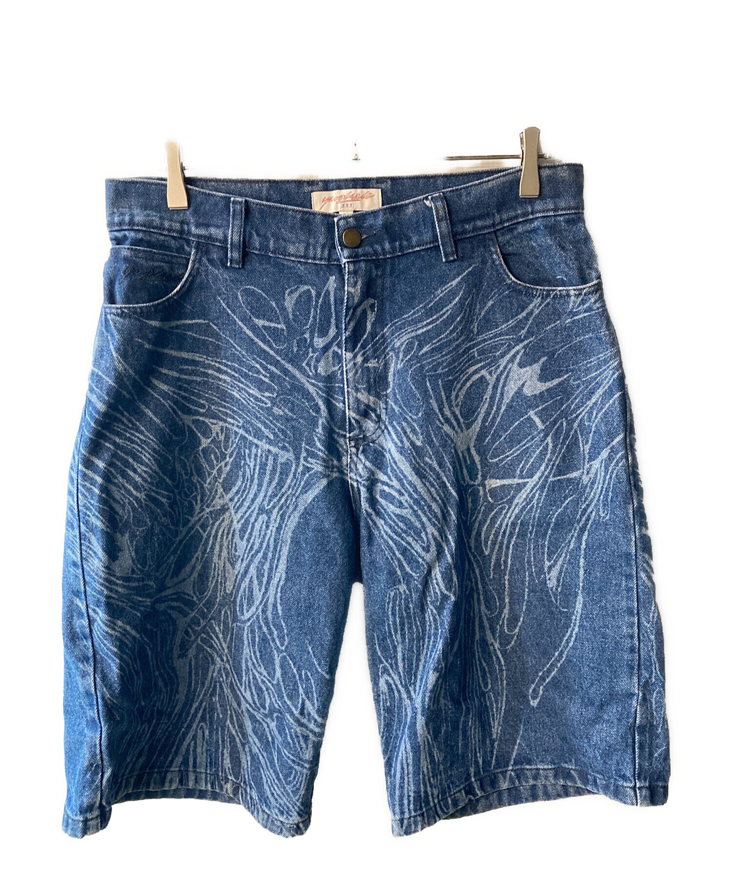 中古・古着通販】yardsale (ヤードセール) half Blue ripperjeans 