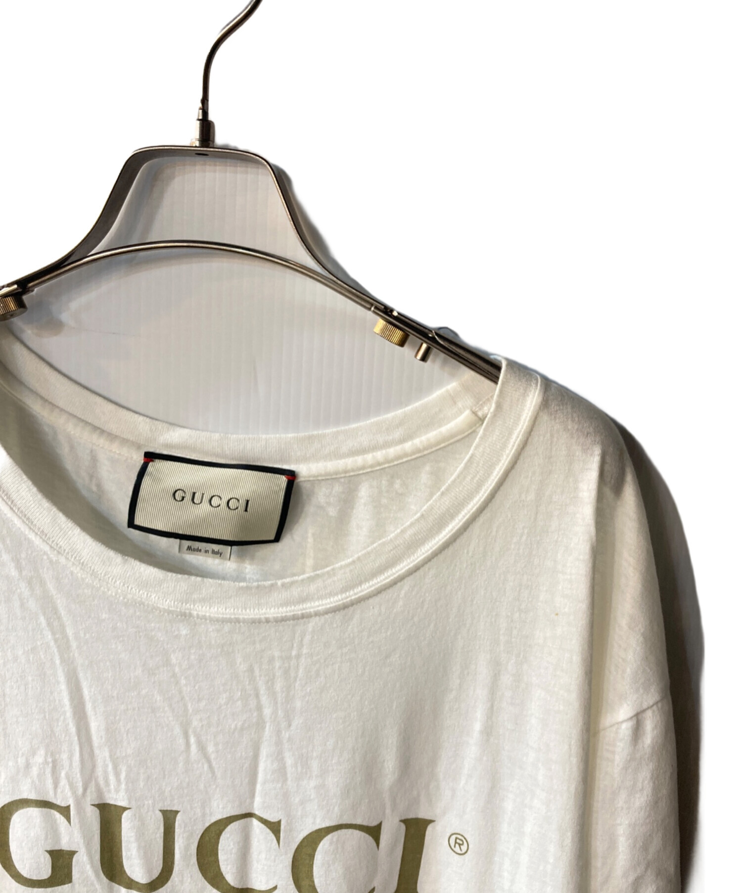 中古・古着通販】GUCCI (グッチ) GUCCI ロゴ ウォッシュドオーバー 