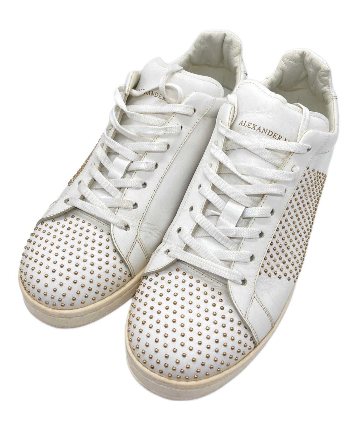 アレキサンダーマックイーン ブーティ レザー スタッズ 36 約23cm アレキサンダーマックイーン ブーティ レザー スタッズ 36 約23cm