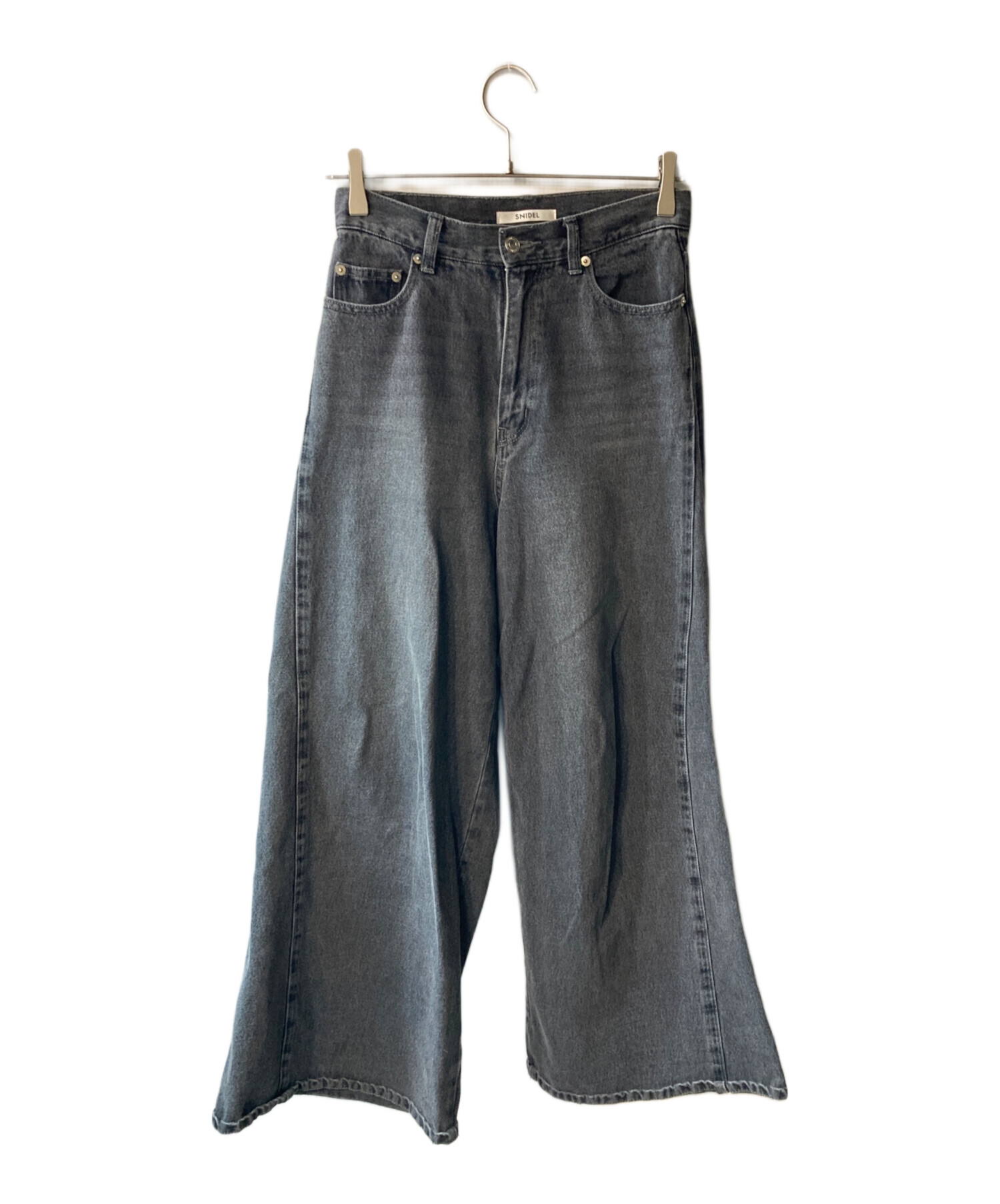 SNIDEL スナイデル ワイドデニムパンツ SNIDEL ジーンズ デニム デニムパンツ デザインワイドデニム