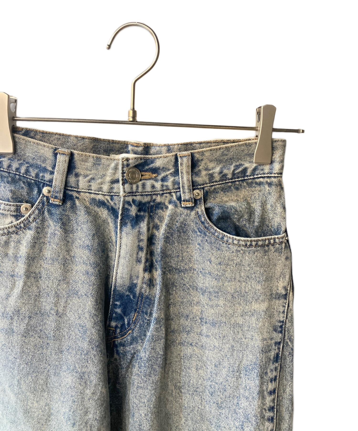 中古・古着通販】Snidel (スナイデル) ワイドデニムパンツ インディゴ