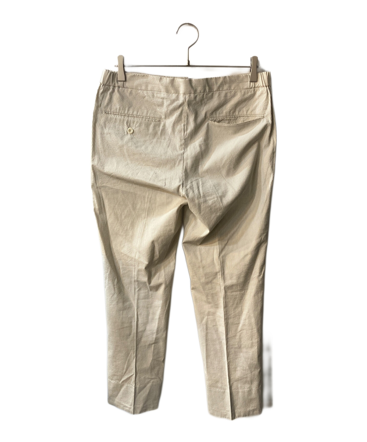 中古・古着通販】INCOTEX (インコテックス) ストライプパンツ ベージュ
