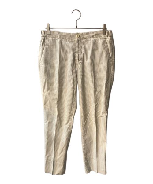 中古・古着通販】INCOTEX (インコテックス) ストライプパンツ ベージュ
