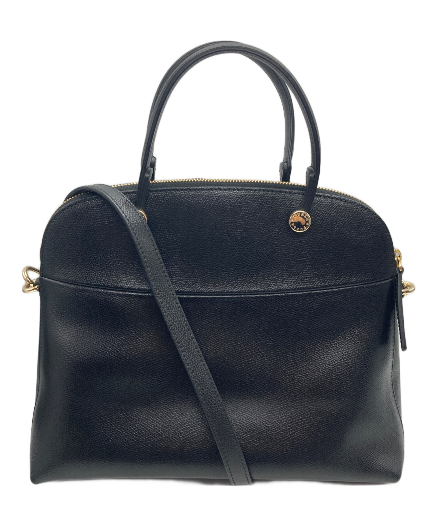 中古・古着通販】FURLA (フルラ) PIPER M DOME ブラック｜ブランド 
