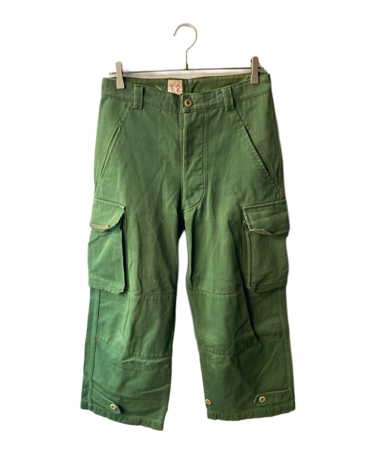 中古・古着通販】なし (ナシ) M-47 カーゴパンツ グリーン サイズ:12