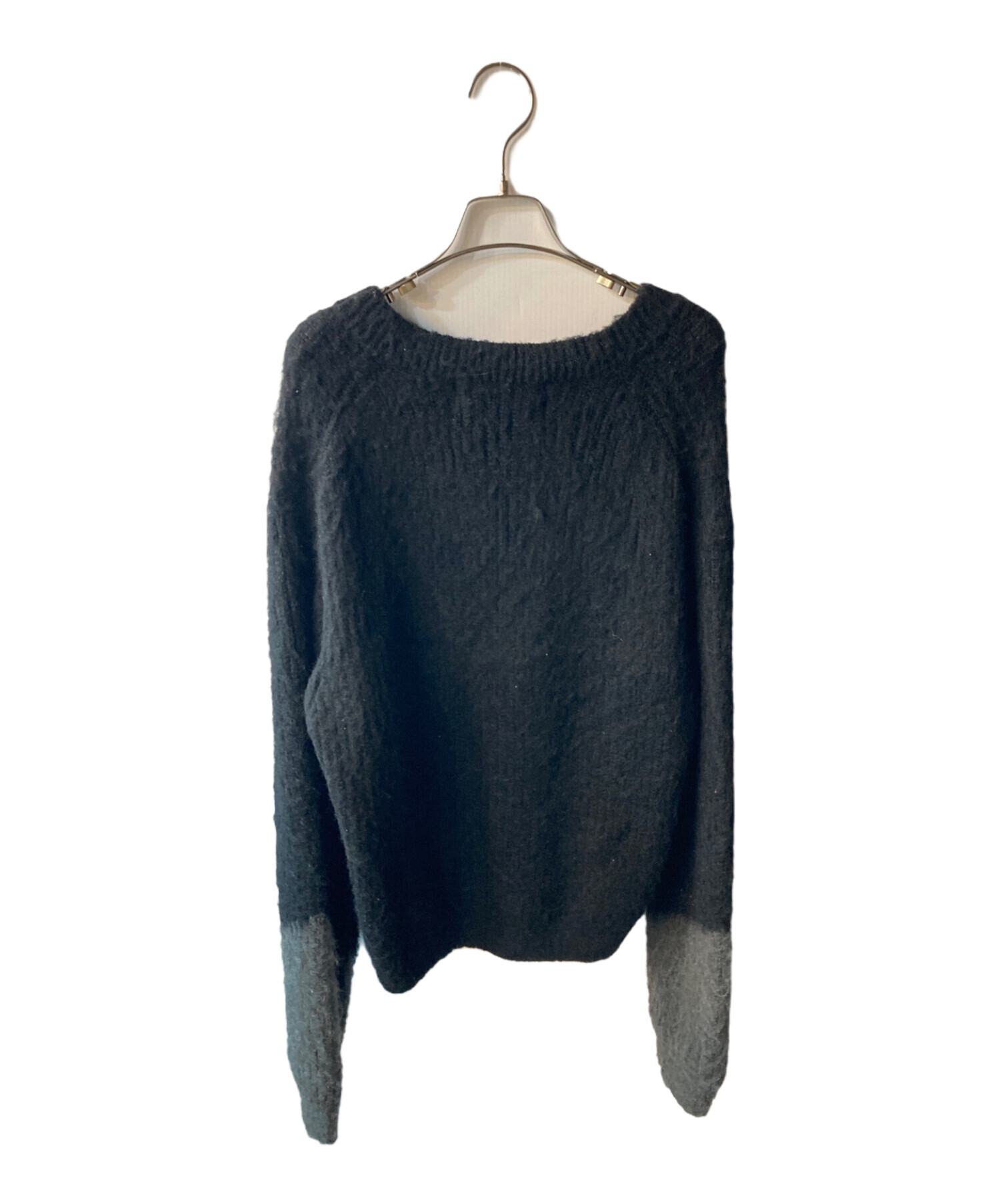 中古・古着通販】jent louis (ジェントルイス) zip shaggy v-neck knit